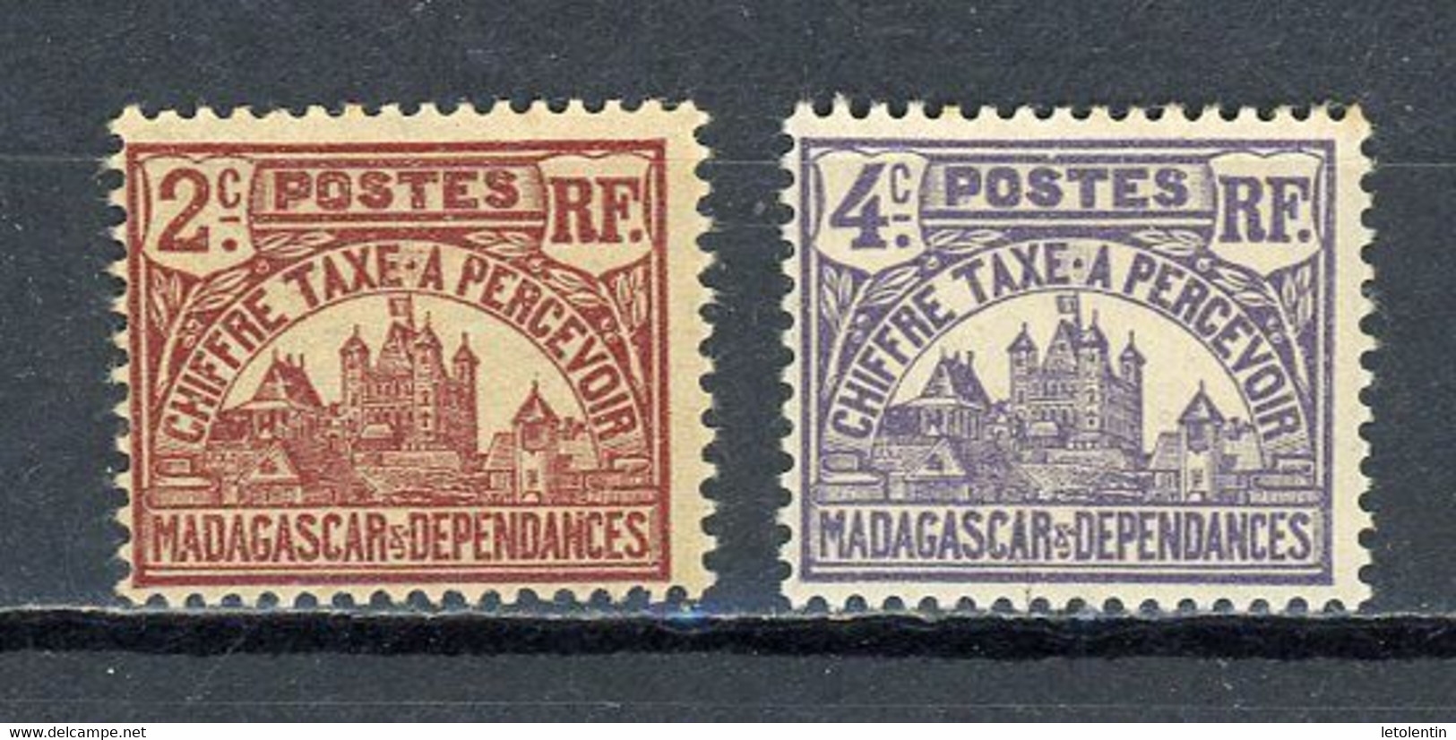 MADAGASCAR - T TAXE - N° Yvert  8+9  ** - Postage Due