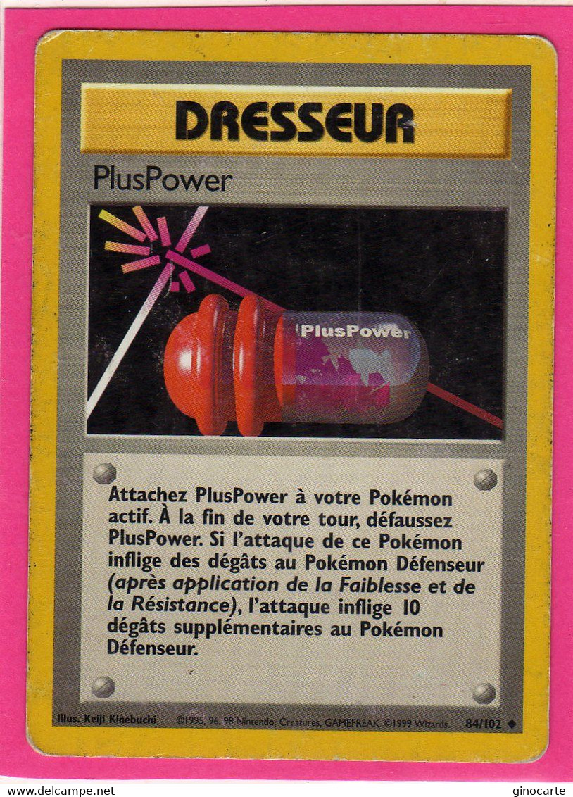 Carte Pokemon Francaise Set De Base Wizards 84/102 Pluspower 1995 Occasion - Wizards