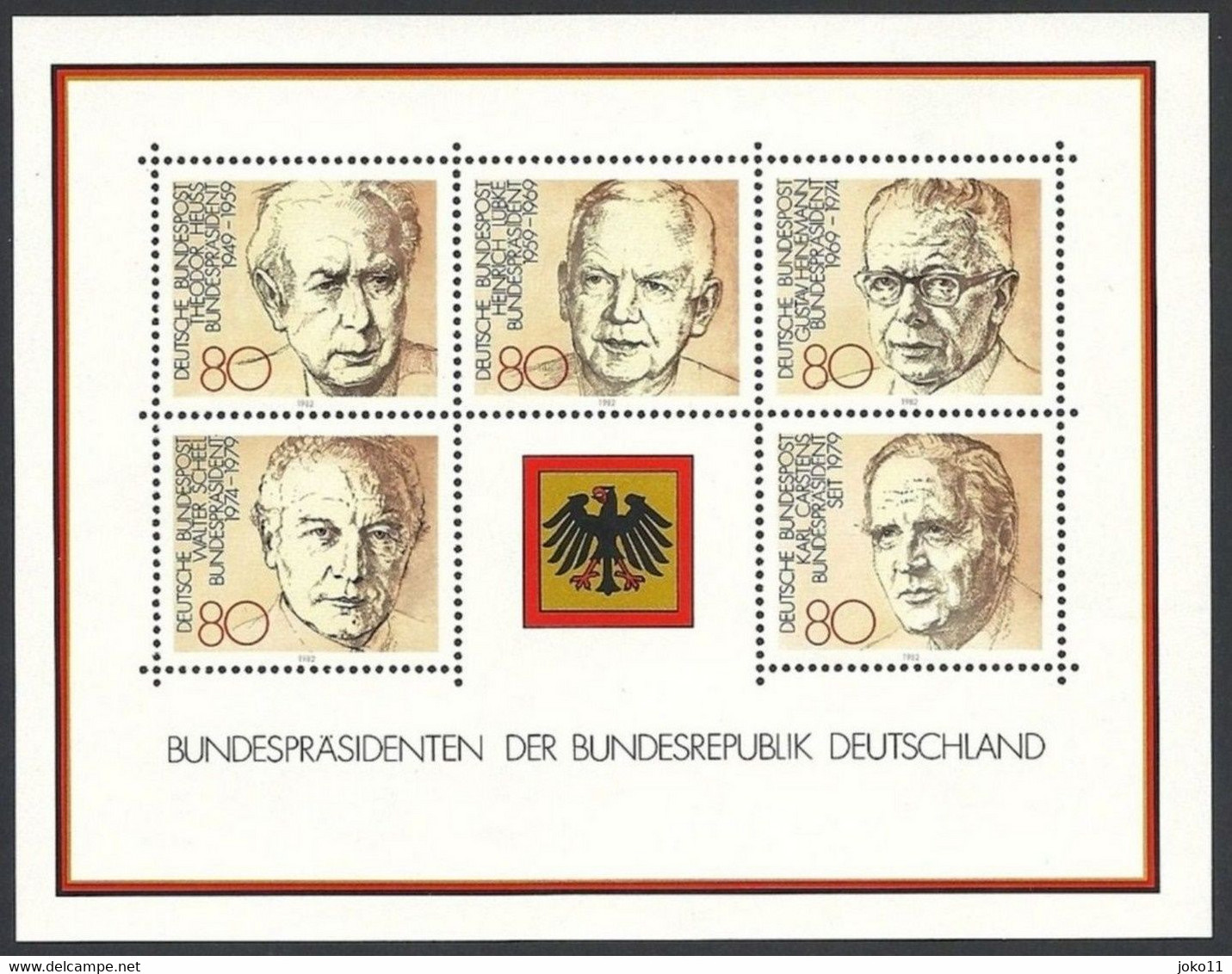 Deutschland, 1982,  Block 18, Mi.-Nr. 1156-1160, **postfrisch - 1981-1990