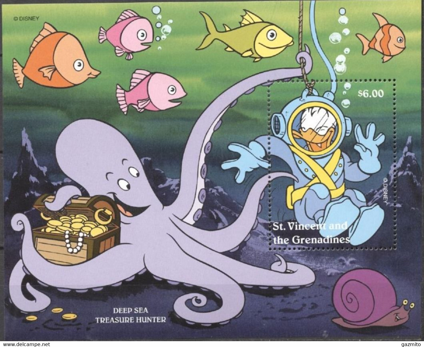 S, Vincent 1998, Disney, Octopus, Diving, BF - Tauchen