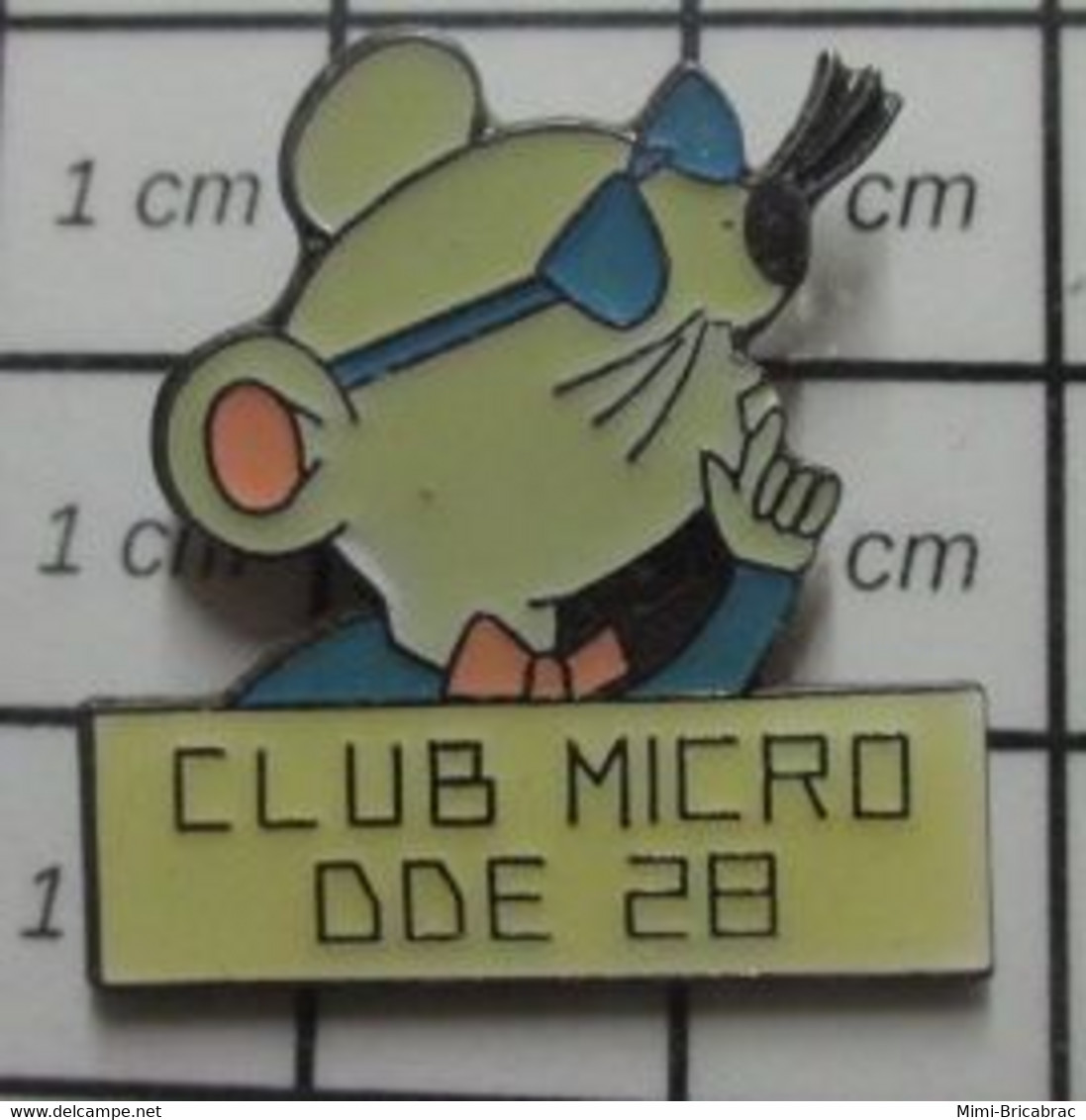 912b Pin's Pins / Beau Et Rare / INFORMATIQUE / CLUB MICRO DDE DDE 28 SOURIS OU MULOT ? - Informatique