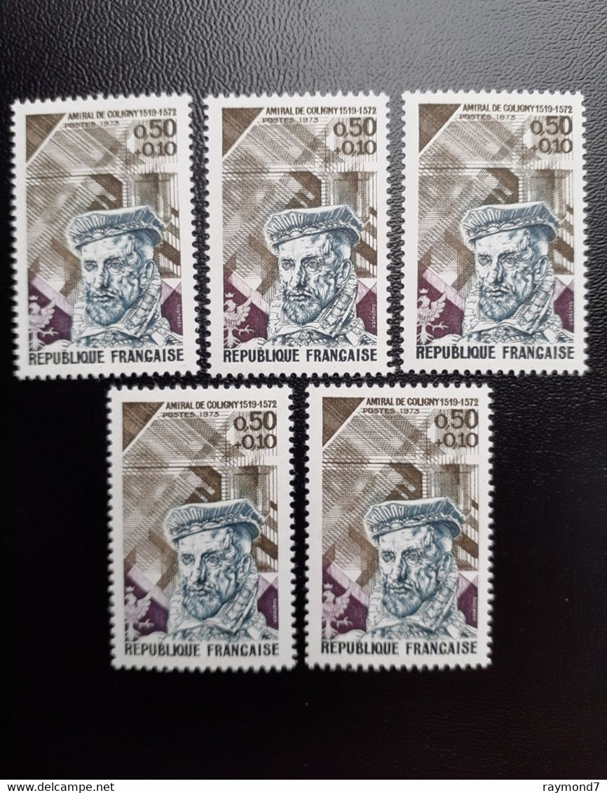 1973  N° 1744  Lot De 5  Neuf** - Neufs