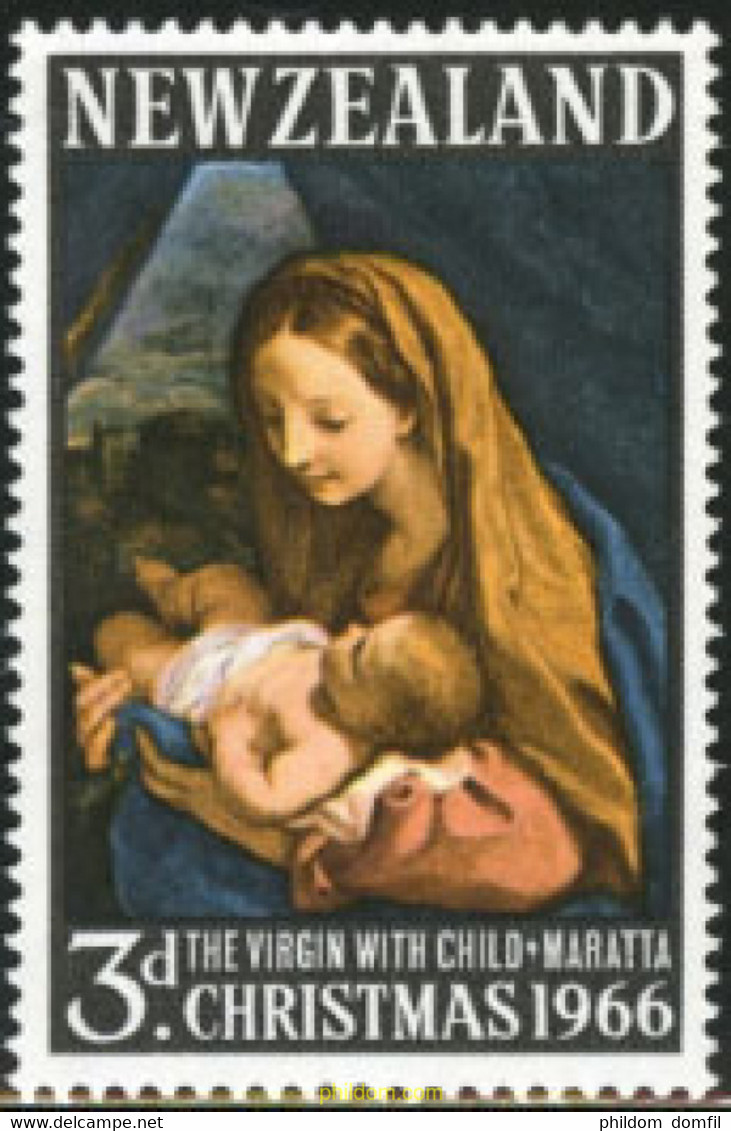 188232 MNH NUEVA ZELANDA 1966 NAVIDAD - Varietà & Curiosità