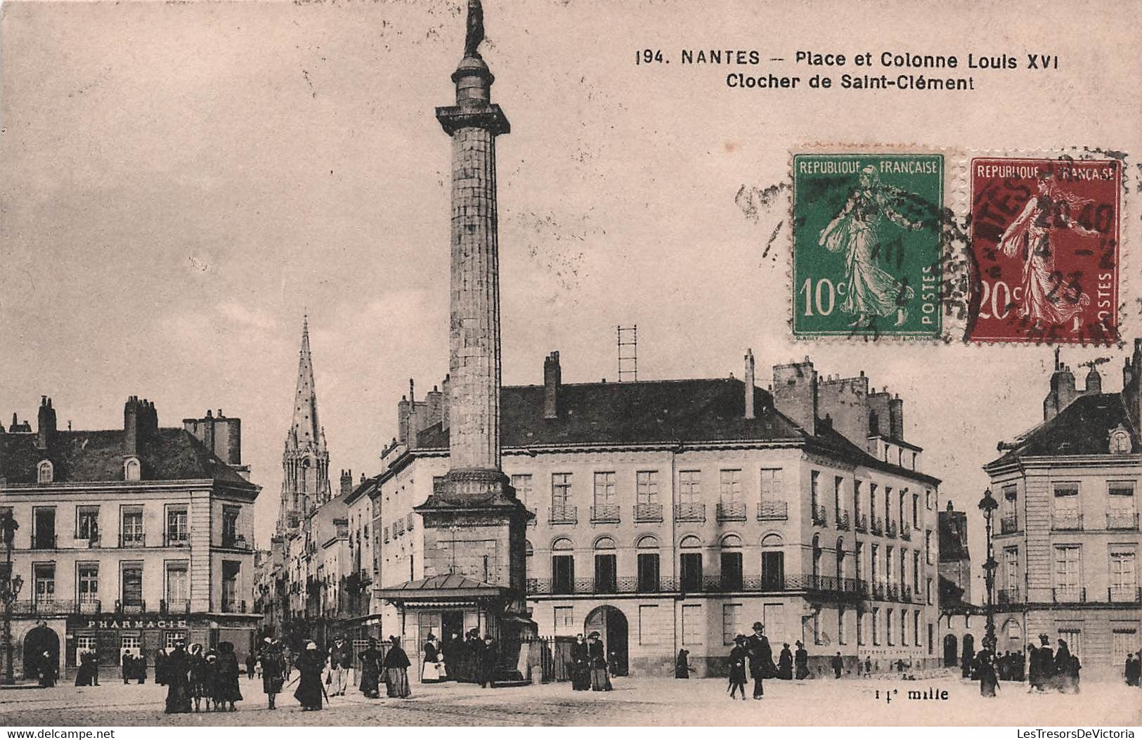 Lot de 11 cp NANTES - carte postale ancienne - A SAISIR