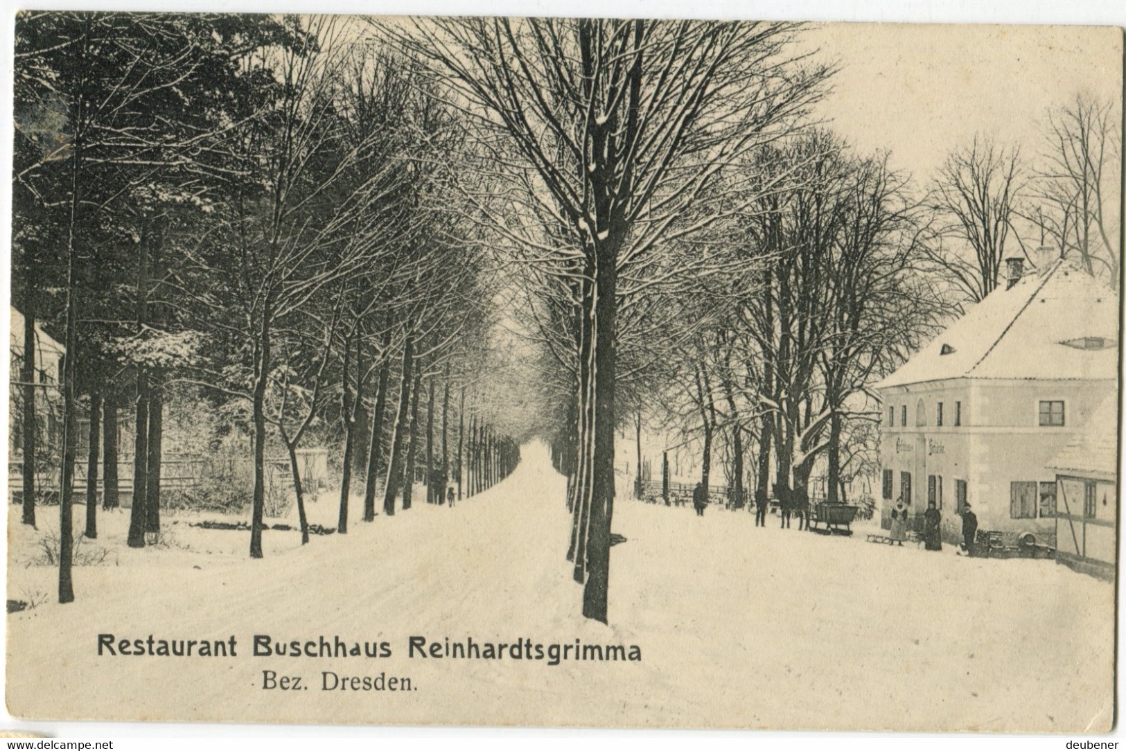 AK Reinhardtsgrimma Buschhaus Im Winter Ca. 1915 Ungelaufen #650 - Glashütte