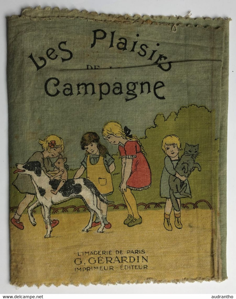 2 Pochettes En Tissus Les Plaisirs De La Campagne L'imagerie De Paris G.Gérardin Imprimeur éditeur 1950? - Landbouw
