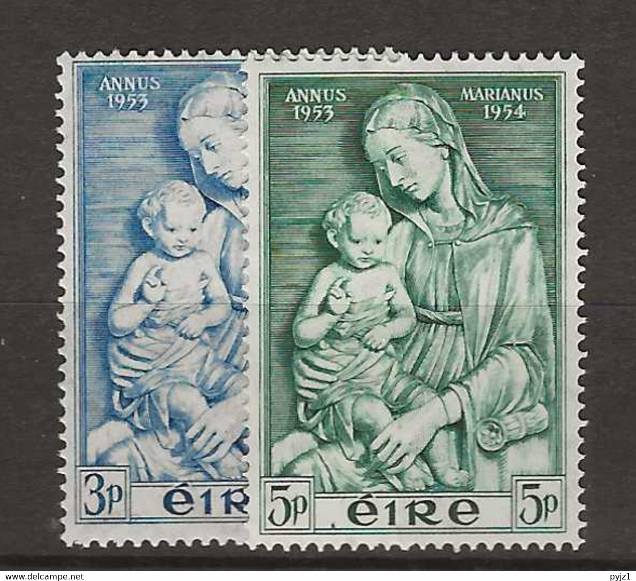 1954 MNH Ireland Mi120-21 Postfris** - Nuovi