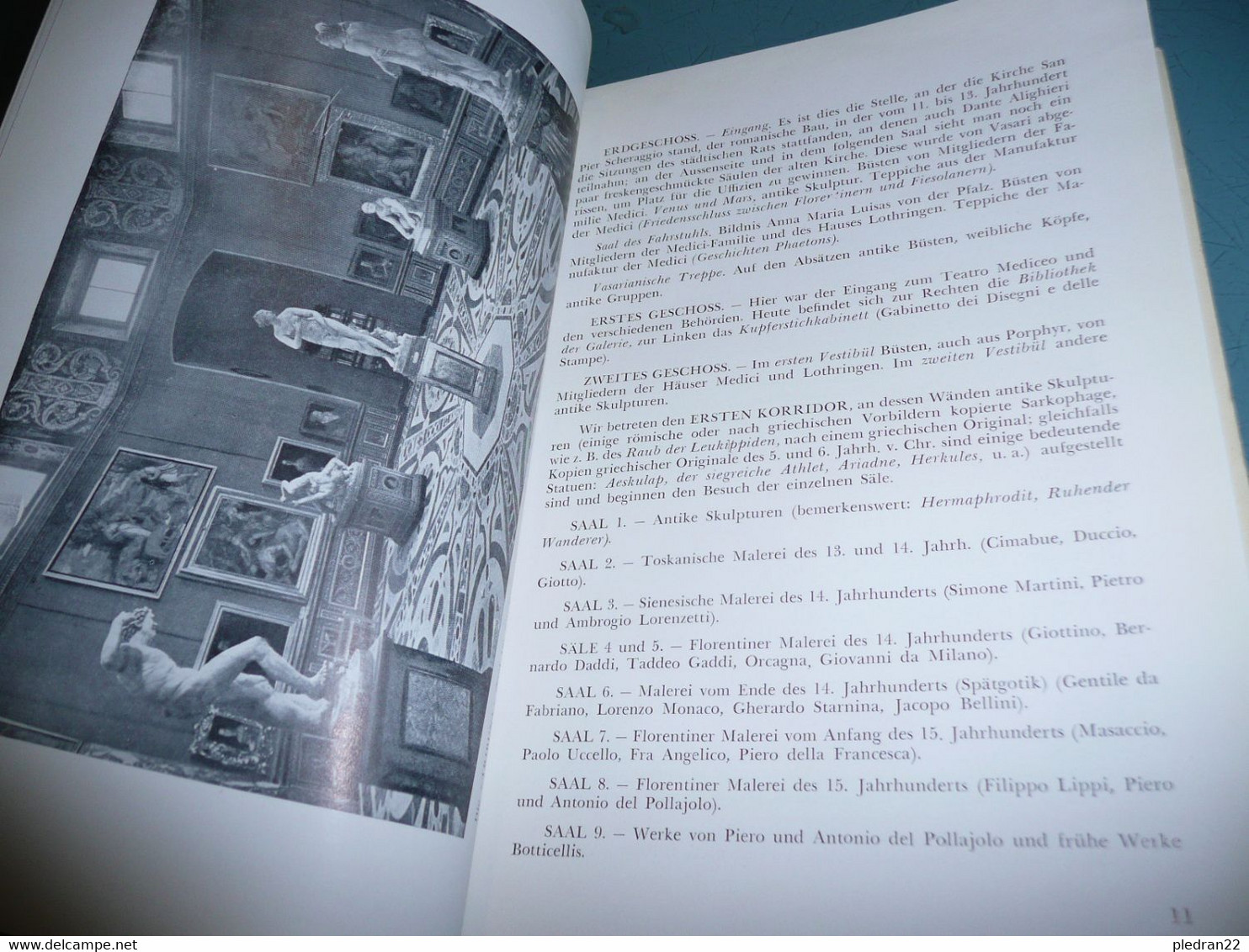 CESARE FASOLA DIE GALERIE DER UFFIZIEN IN FLORENZ GAKERIE DES OFFICES A FLORENCE ALBUM FÜHRER 1955 VERSION EN ALLEMAND - Pintura & Escultura