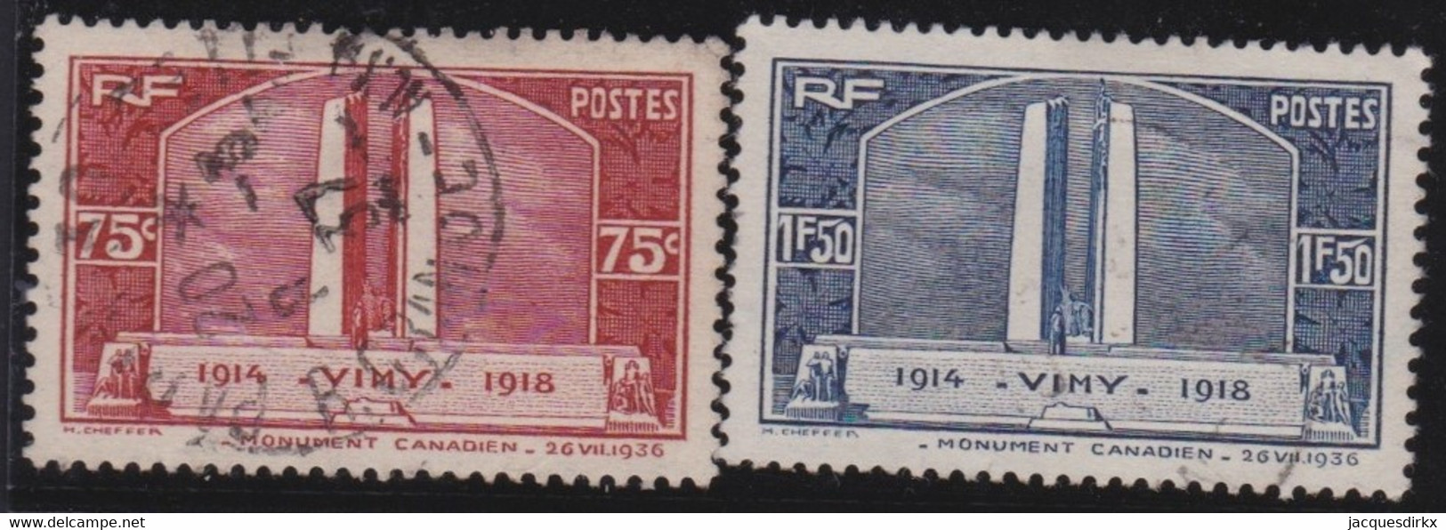 France   .   Y&T   .     316/317      .       O    .   Oblitéré - Used Stamps