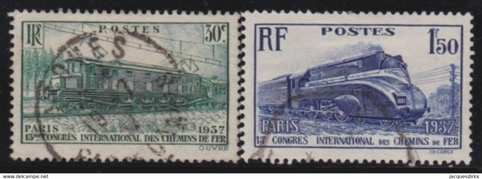 France   .   Y&T   .     339/340     .       O    .   Oblitéré - Oblitérés