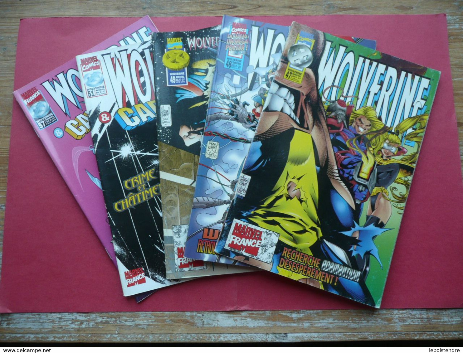 LOT 5 WOLVERINE N 47 48 49 51 57 DE AOUT 1997 A SEPTEMBRE 1998 MARVEL COMICS PANINI FRANCE - Marvel France