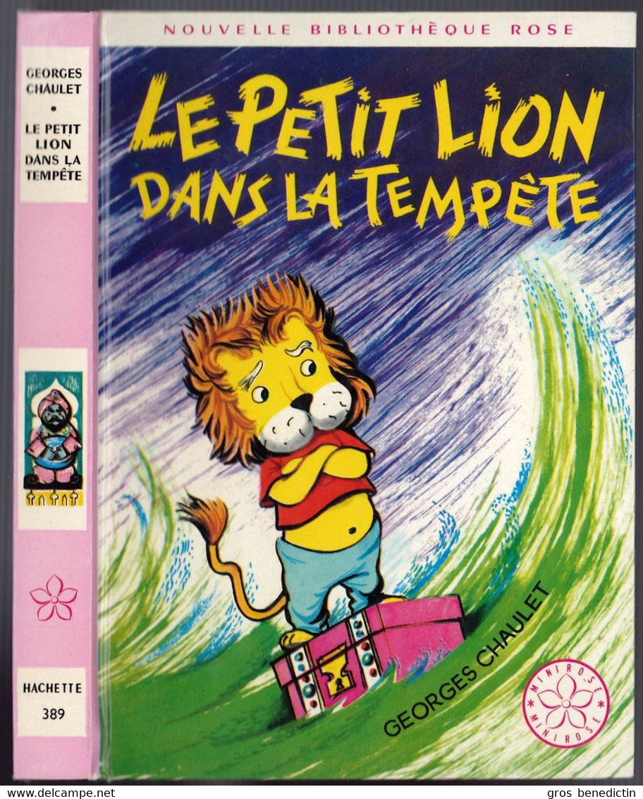 Hachette - Nouvelle Bibliothèque Rose N°389 - Georges Chaulet  - "Le Petit Lion Dans La Tempête" - 1971 - #Ben&Chau&Lion - Bibliothèque Rose