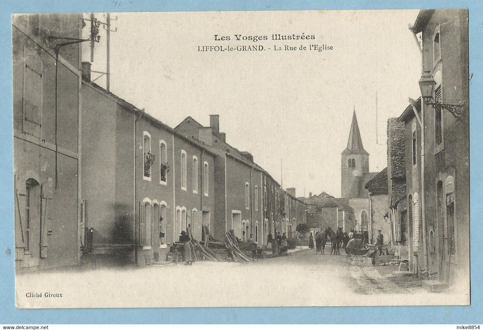 TH 0116  CPA  LIFFOL-LE-GRAND (Vosges)  La Rue De L'Eglise  +++++++++++++++ - Liffol Le Grand