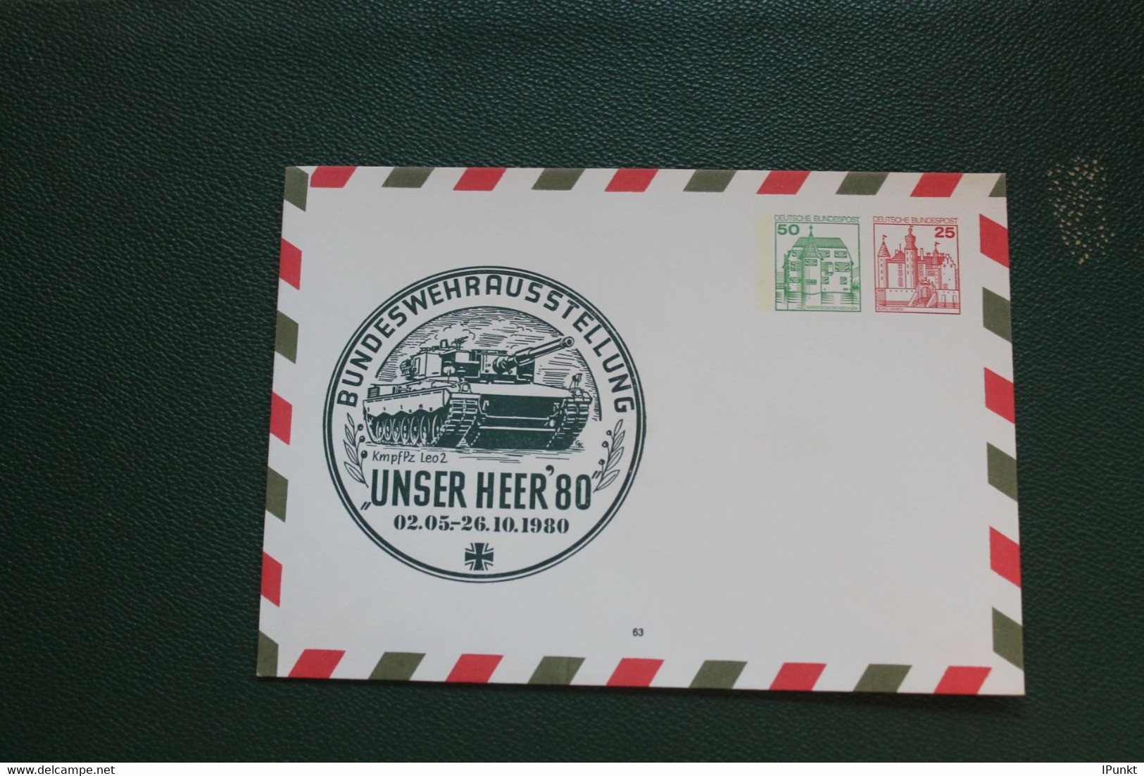 Deutschland 1980; Bundeswehr Ganzsache ;Unser Heer; Wertstempel BuS - Private Covers - Mint