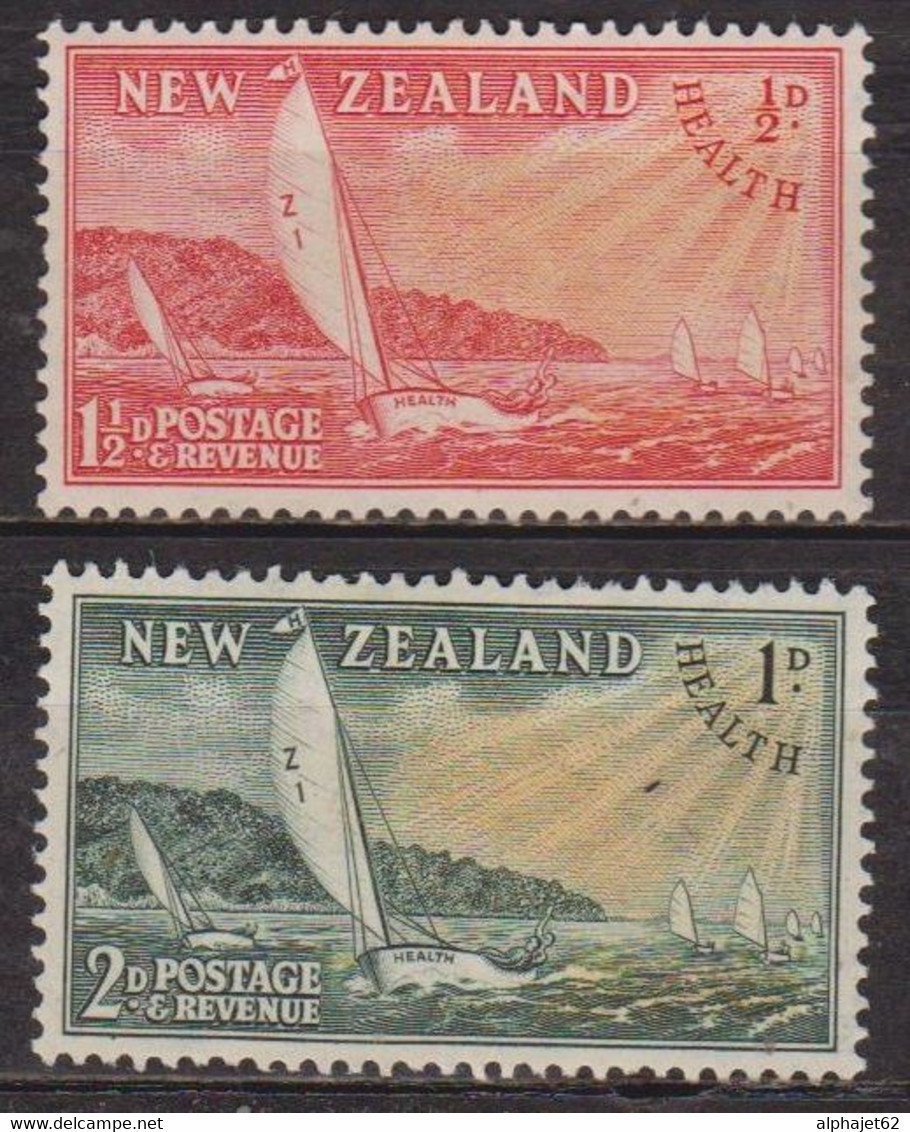 Enfance - NOUVELLE ZELANDE -  Voile, Régate, Yacht Takapuna - N° 313-314 * - 1951 - Neufs