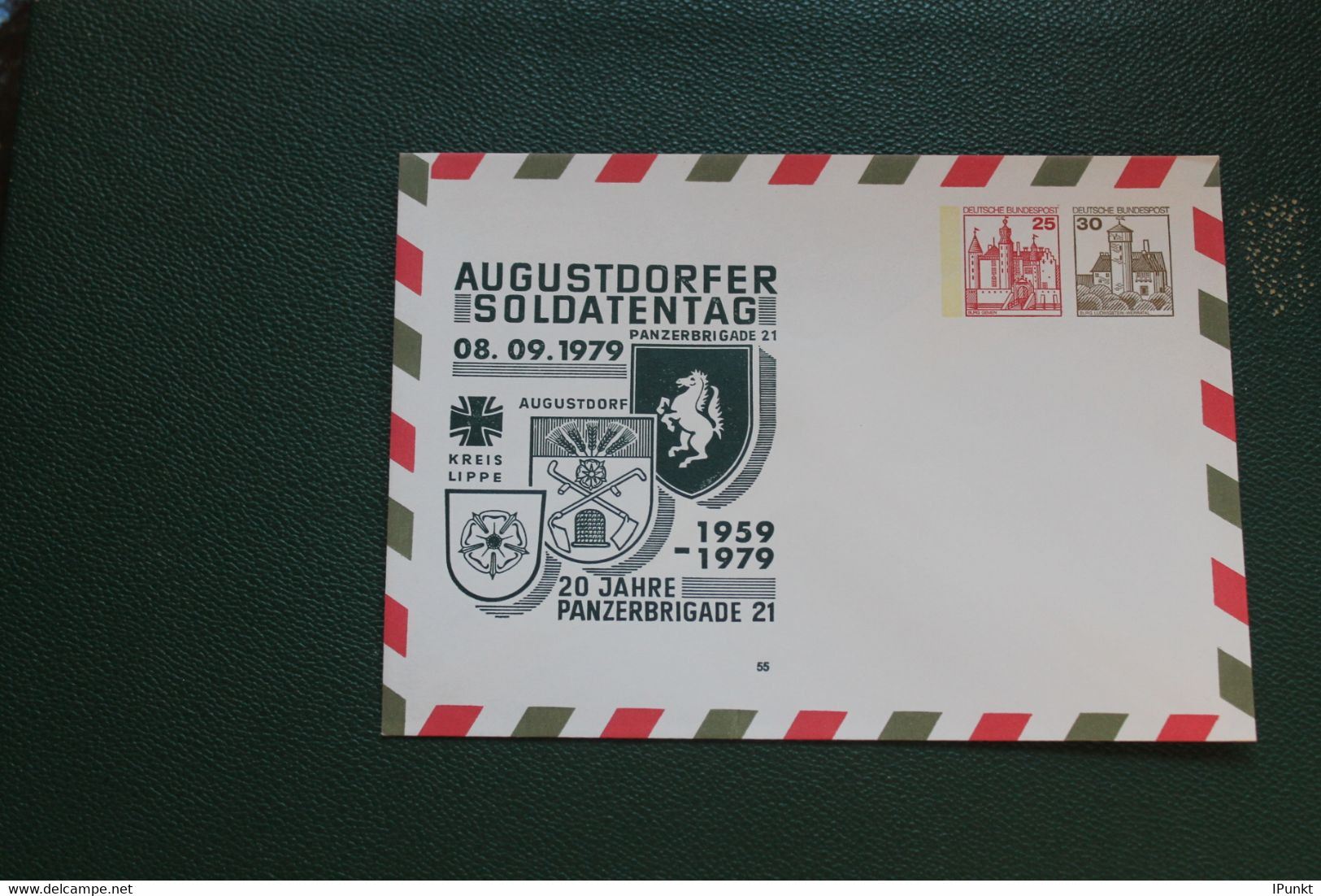 Deutschland 1979; Bundeswehr Ganzsache ; Panzerbrigade 21; Wertstempel BuS - Enveloppes Privées - Neuves