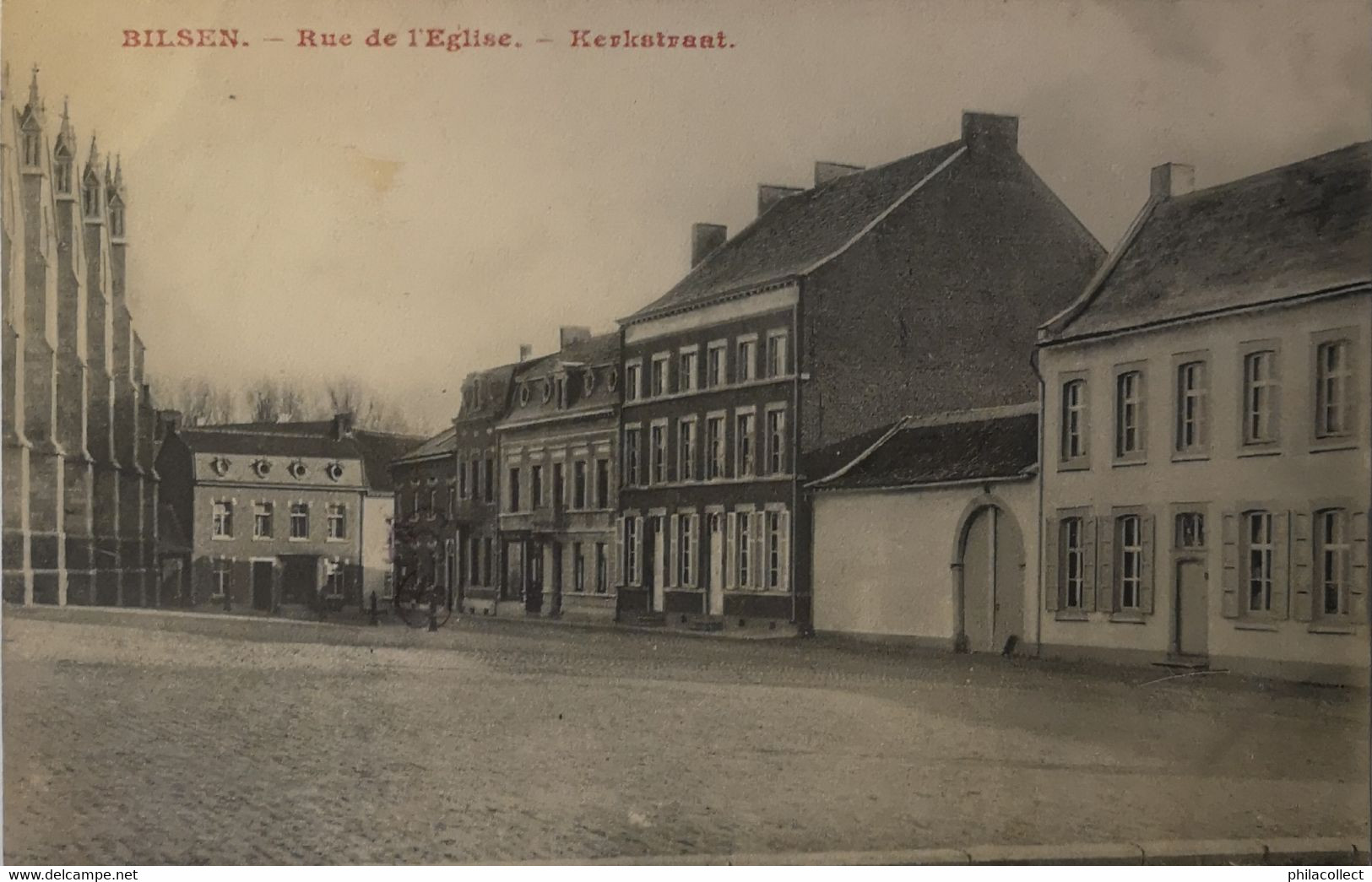 Bilzen (Bilsen) Rue De L' Eglise - Kerkstraat 1909 - Bilzen