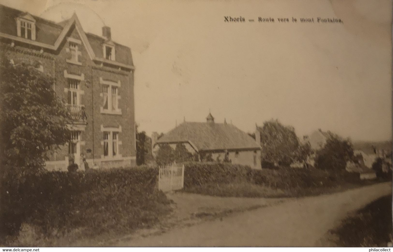 Xhoris (Ferrieres) Route Vers Le Mont Fontaine   1931 - Ferrières