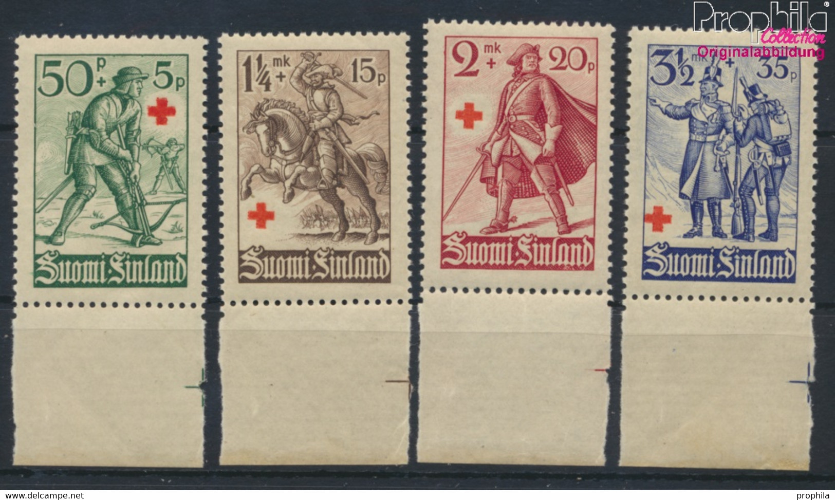 Finnland 222-225 (kompl.Ausg.) Postfrisch 1940 Rotes Kreuz (9951229 - Ungebraucht