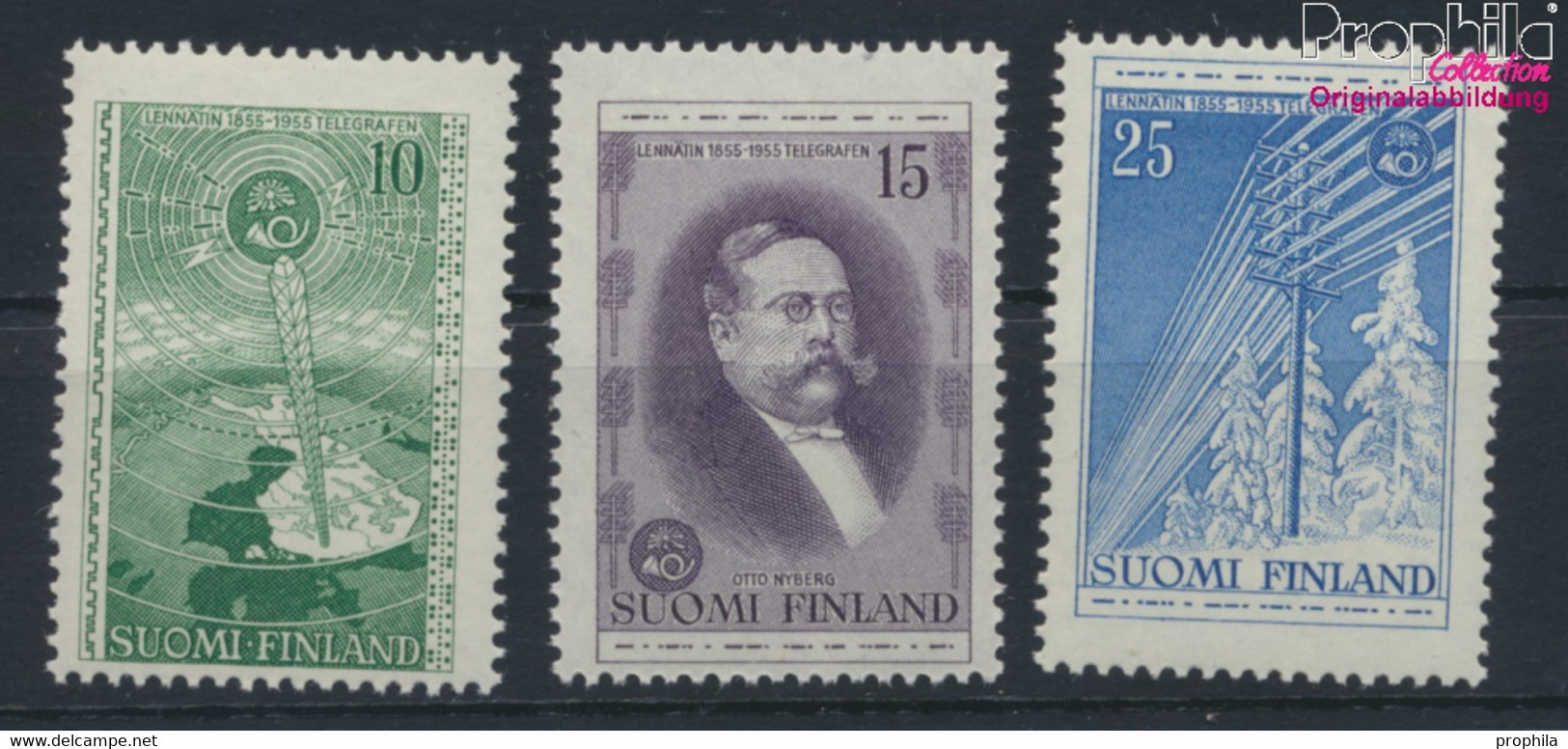 Finnland 450-452 (kompl.Ausg.) Postfrisch 1955 Telegraphie Finnland (9953136 - Ungebraucht