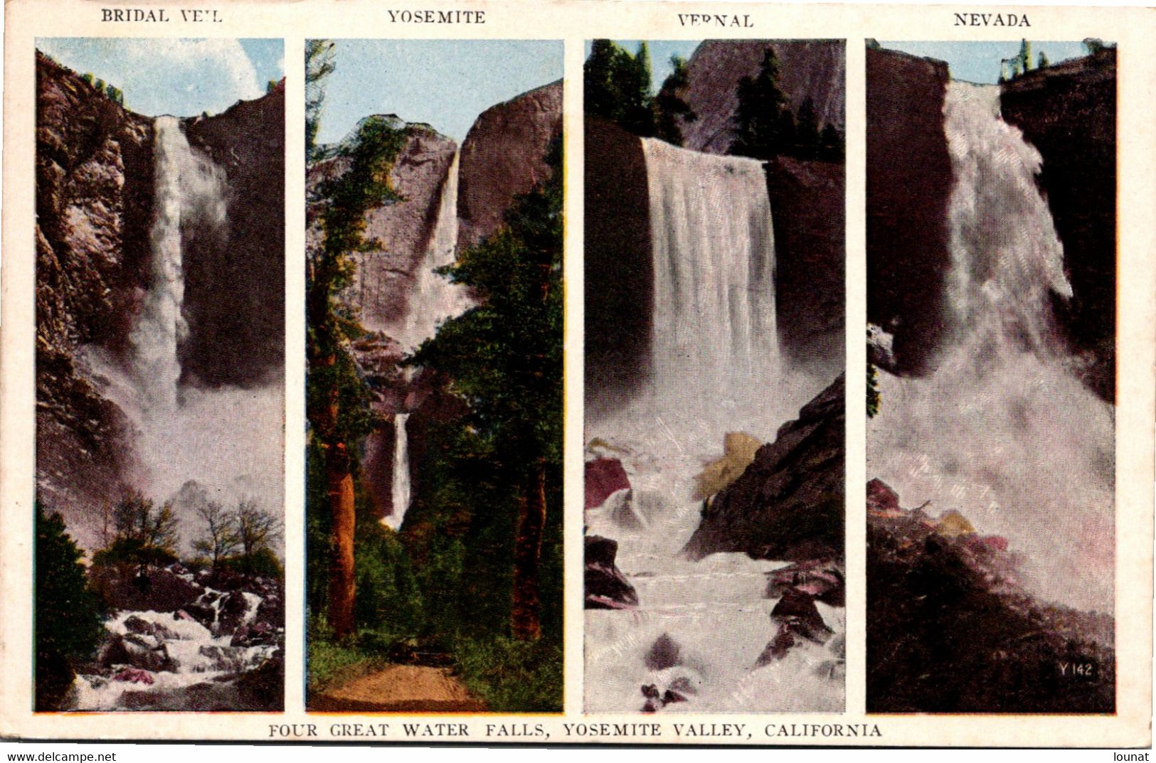 Four Great Water Falls , Yosemite Valley , CALIFORNIA - Yosemite