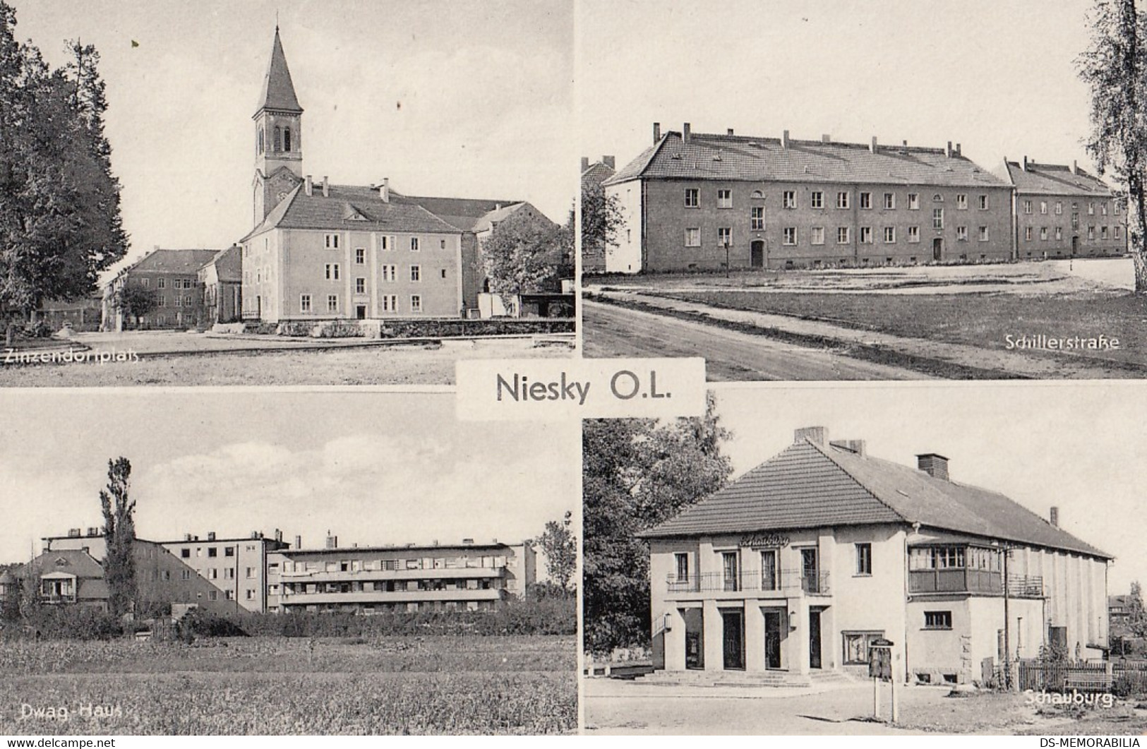 Niesky - Zinzendorfplatz - Schillerstrasse - Dwag Haus - Schauburg - Niesky