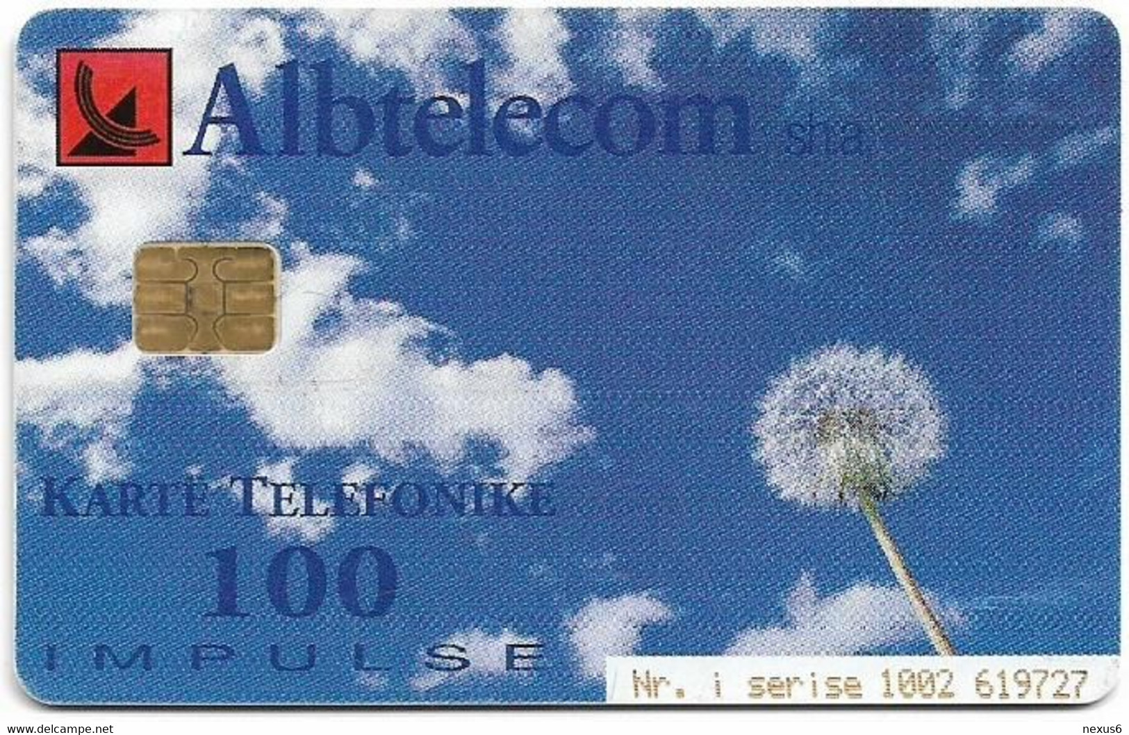Albania - Albtelecom - Poppy Seeds - ALB-70, 09.2001, 100Units, 85.000ex, Used - Albania