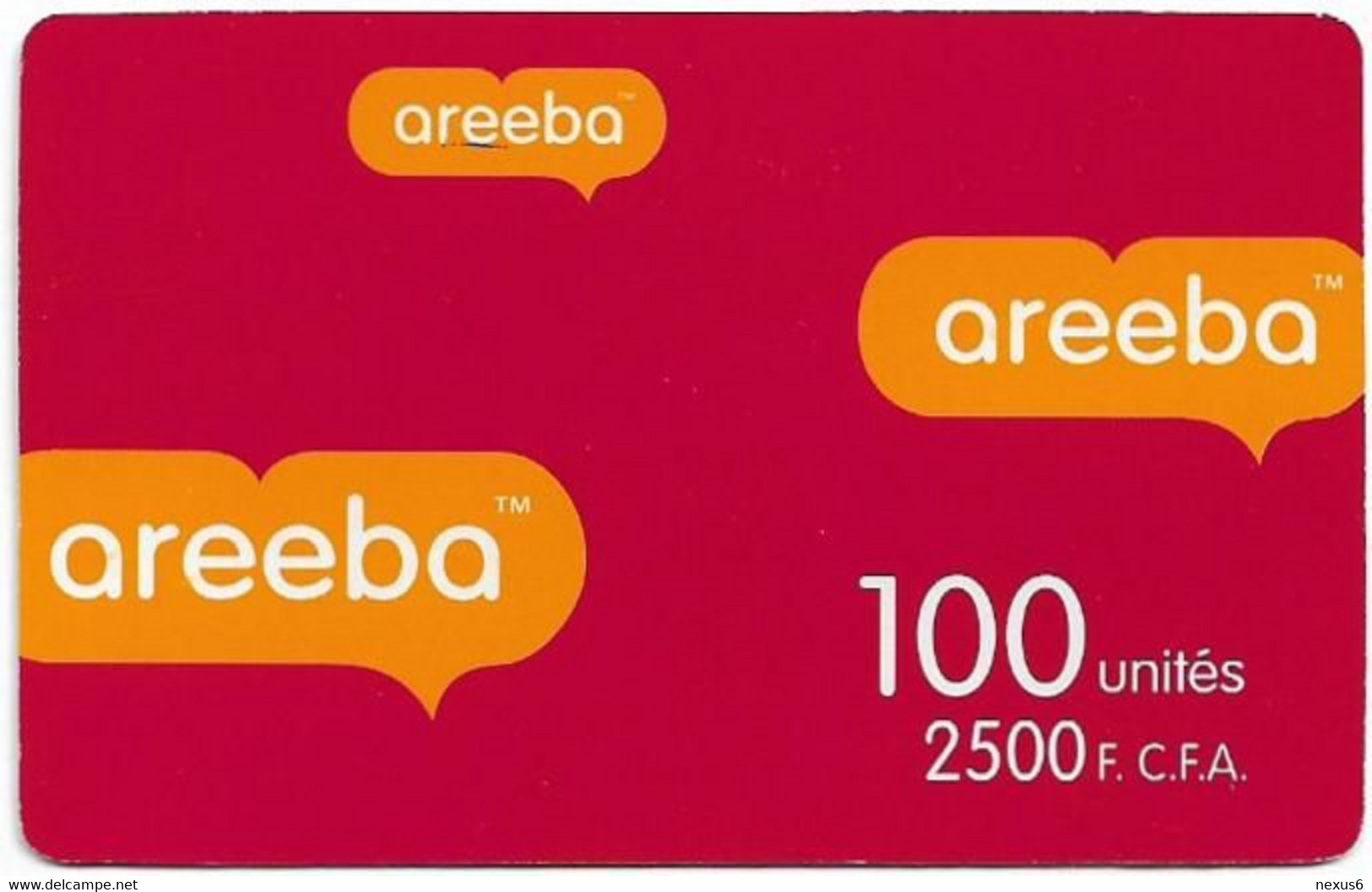 Benin - Areeba - Areeba Red, GSM Refill 2.500CFA, Used - Benin