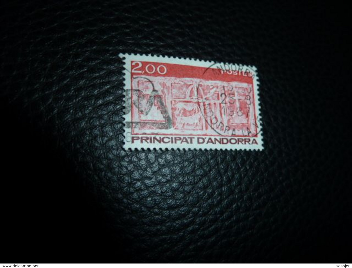 Principat D'Andorra - Val 2.00 - Rose Et Rouge - N° 357 - Oblitéré - Année 1987 - - Usados