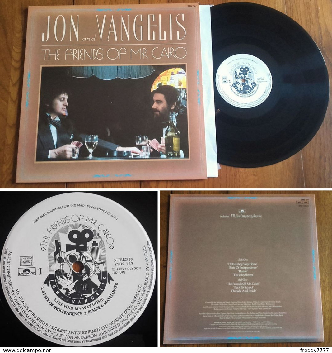 RARE French LP 33t RPM (12") JON ANDERSON (YES) & VANGELIS «The Friends Of Mr Cairo» (1982?) - Collector's Editions