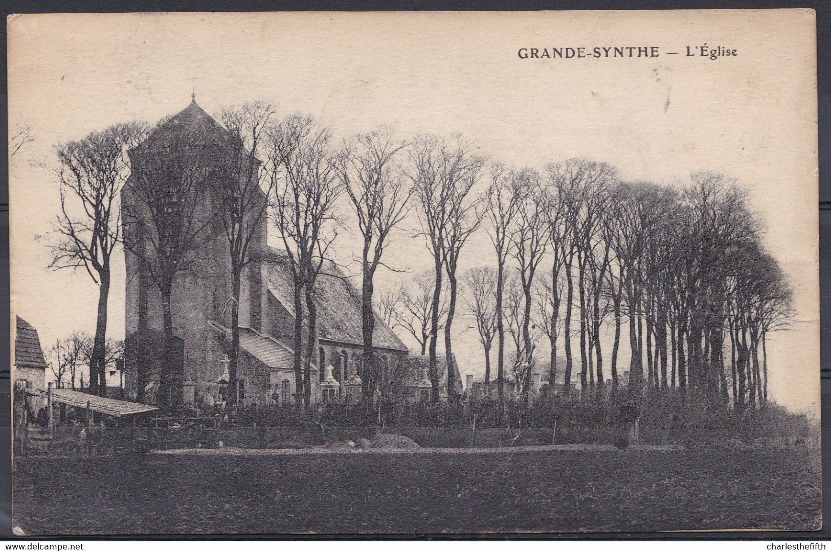 14-18 CP FRANCISE MILITAIRE Obl. PMB 12 V II 1917 DE GRANDE SYNTHE ( Nord France ) Vers GARDE CHAMPÊTRE à VEURNE - Not Occupied Zone
