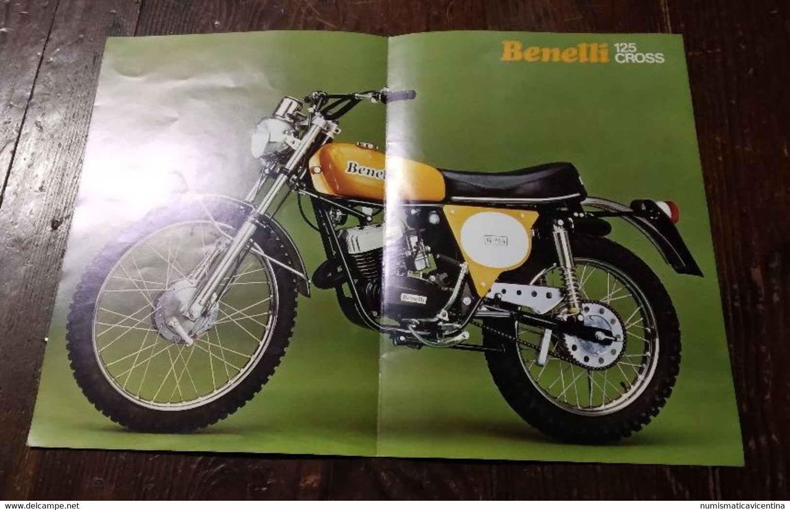 4 Poster Moto Benelli 125 Cross + 125 2C + 250 2C + 650 Tornado 1972 Benelli Italian Motorcycles - Motos