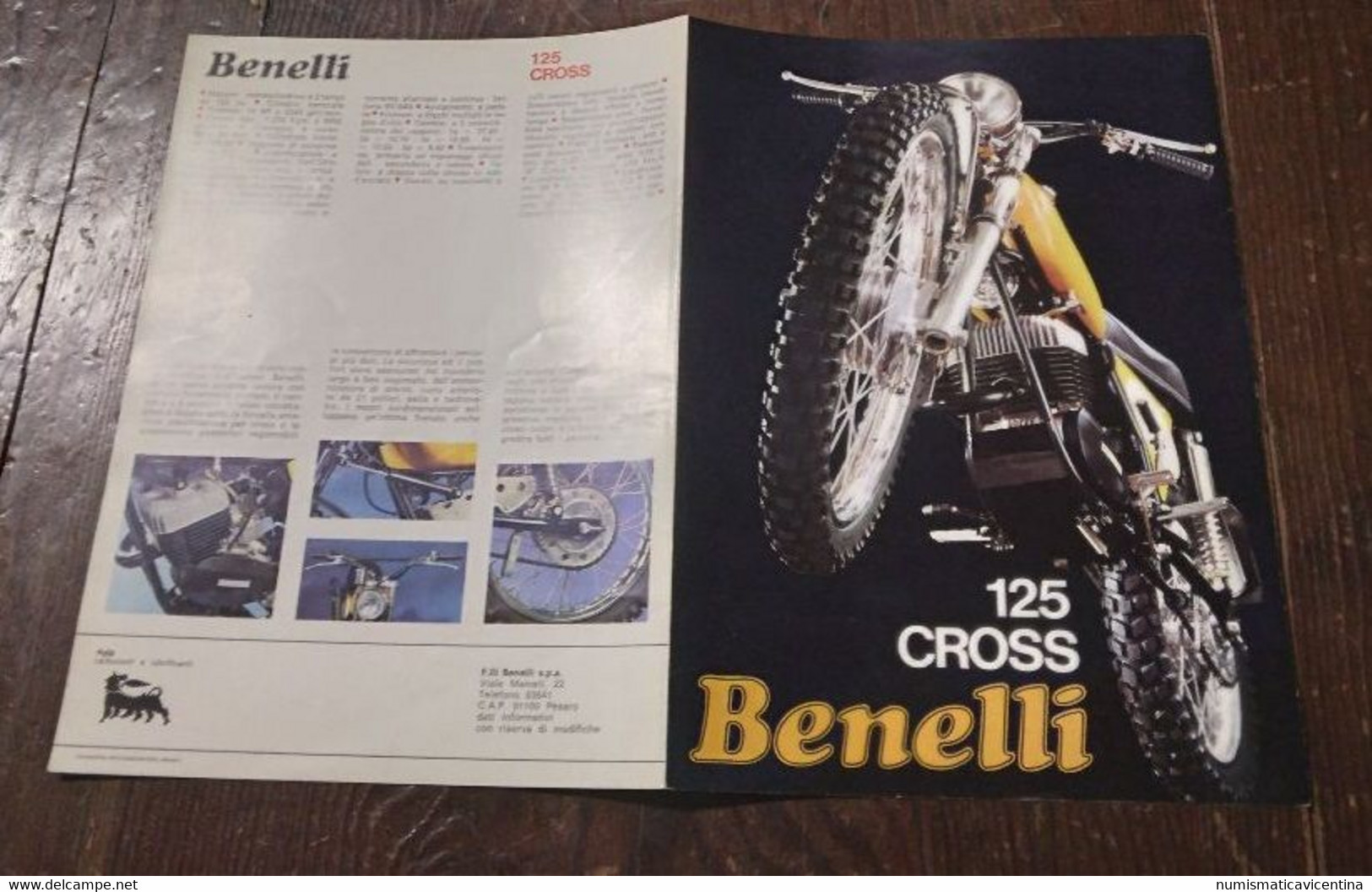 4 Poster Moto Benelli 125 Cross + 125 2C + 250 2C + 650 Tornado 1972 Benelli Italian Motorcycles - Motos