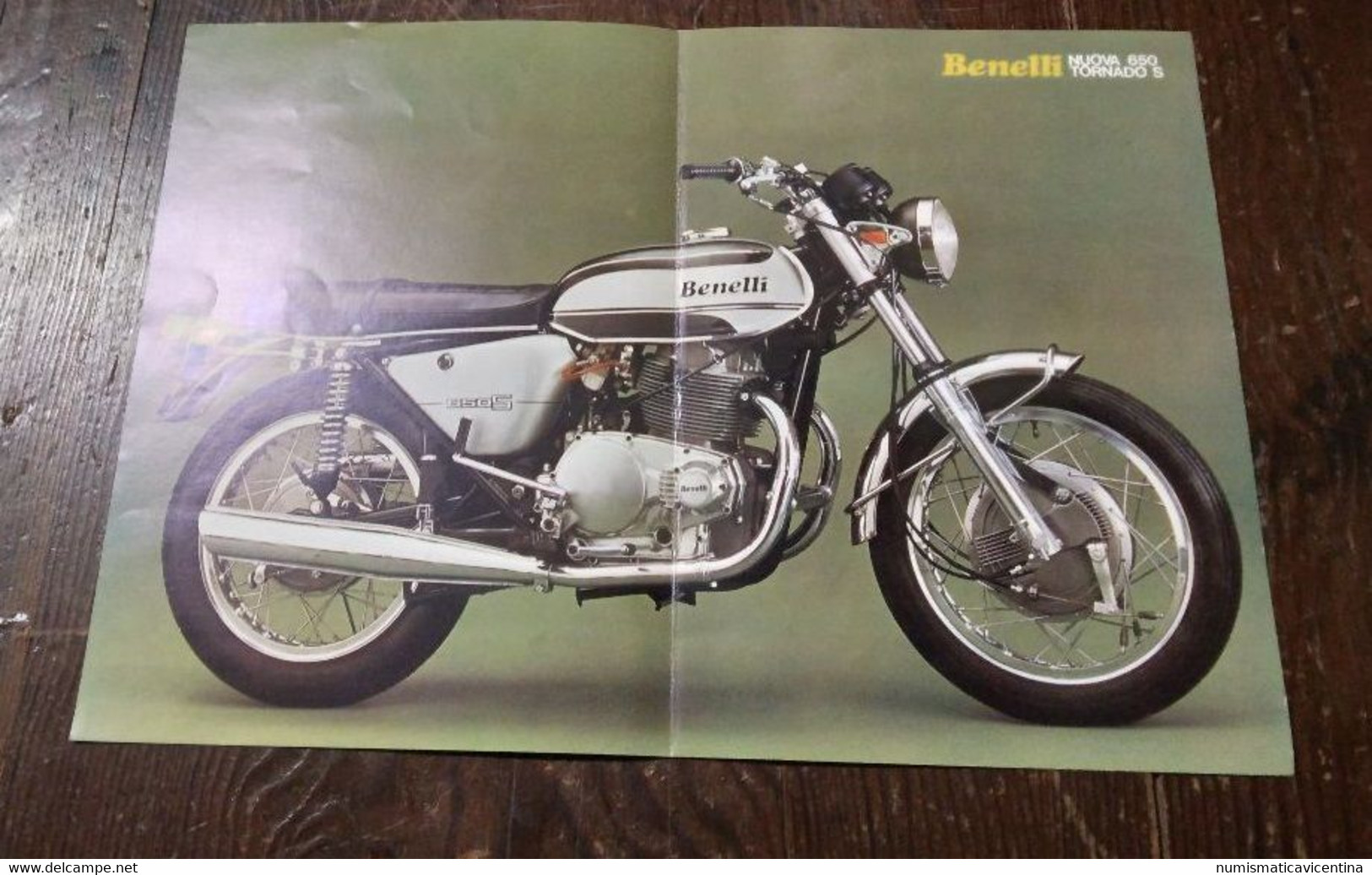 4 Poster Moto Benelli 125 Cross + 125 2C + 250 2C + 650 Tornado 1972 Benelli Italian Motorcycles