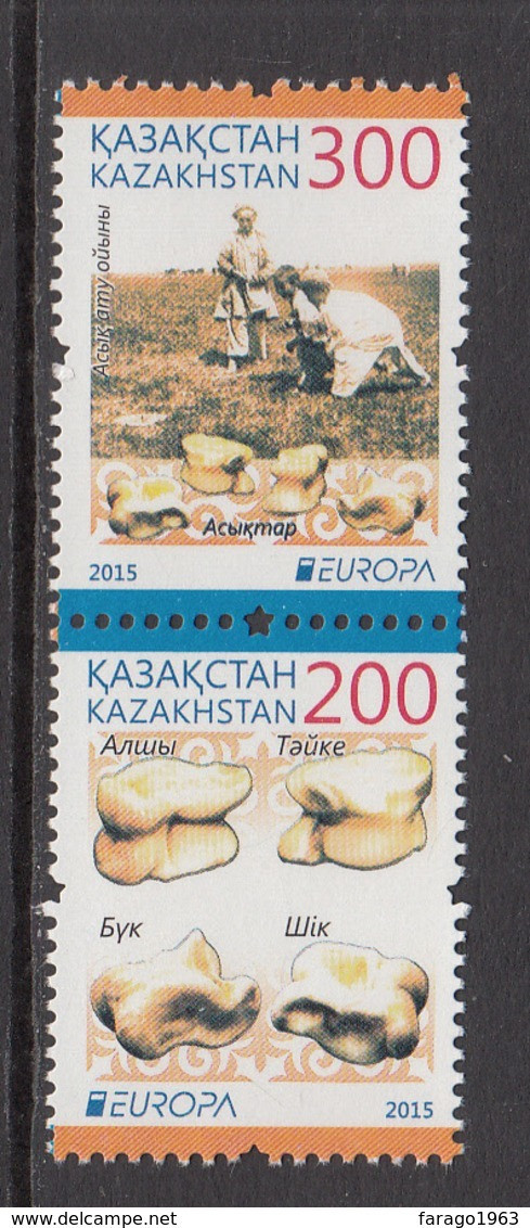 2015 Kazakhstan Europa Games Complete Pair  MNH - Kasachstan