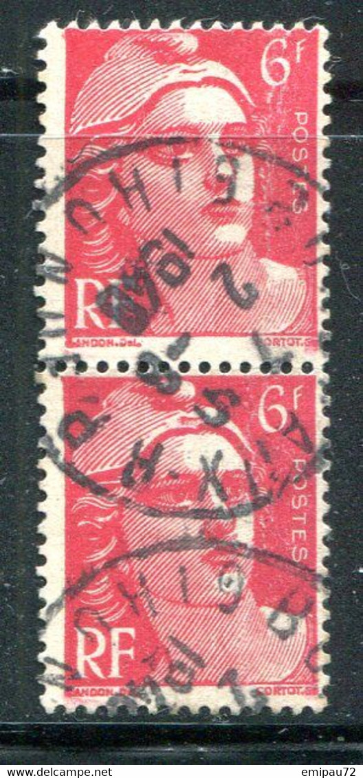 FRANCE- Y&T N°721A- Oblitéré En Paire - Used Stamps