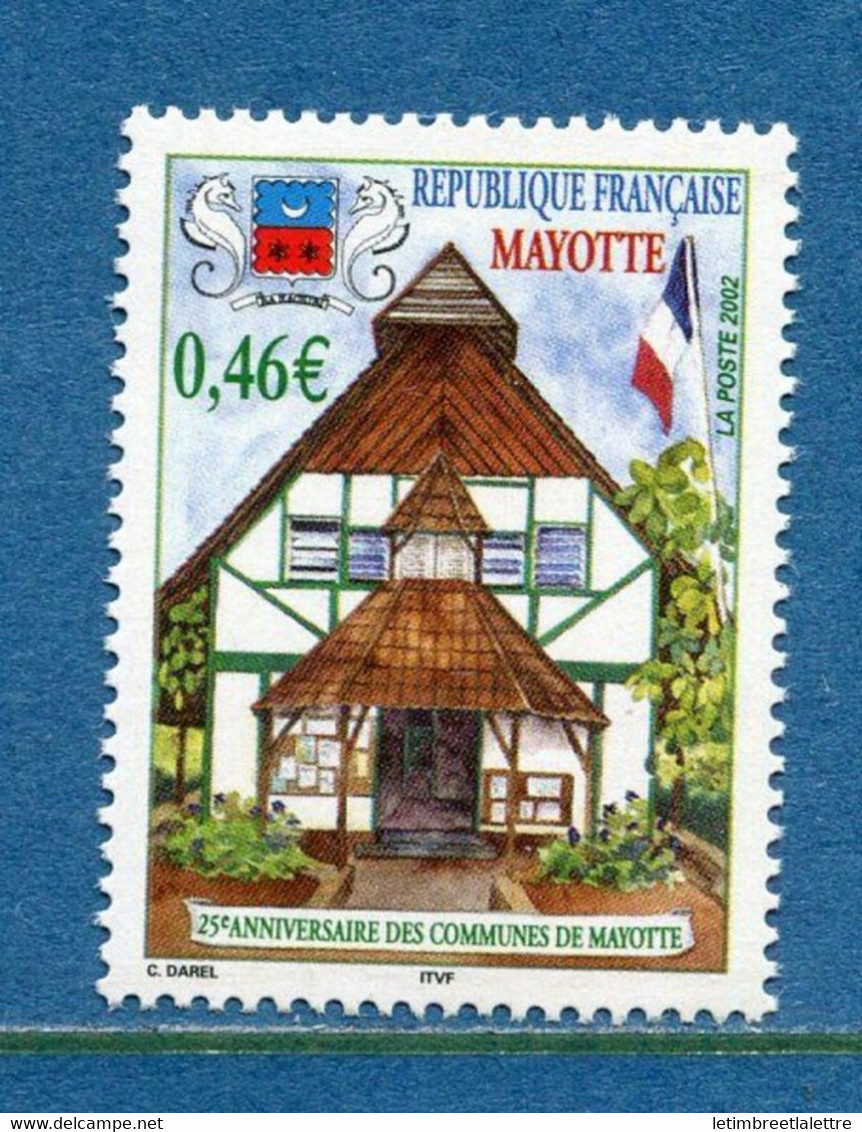 ⭐ Mayotte - YT N° 131 ** - Neuf Sans Charnière - 2002 ⭐ - Nuovi