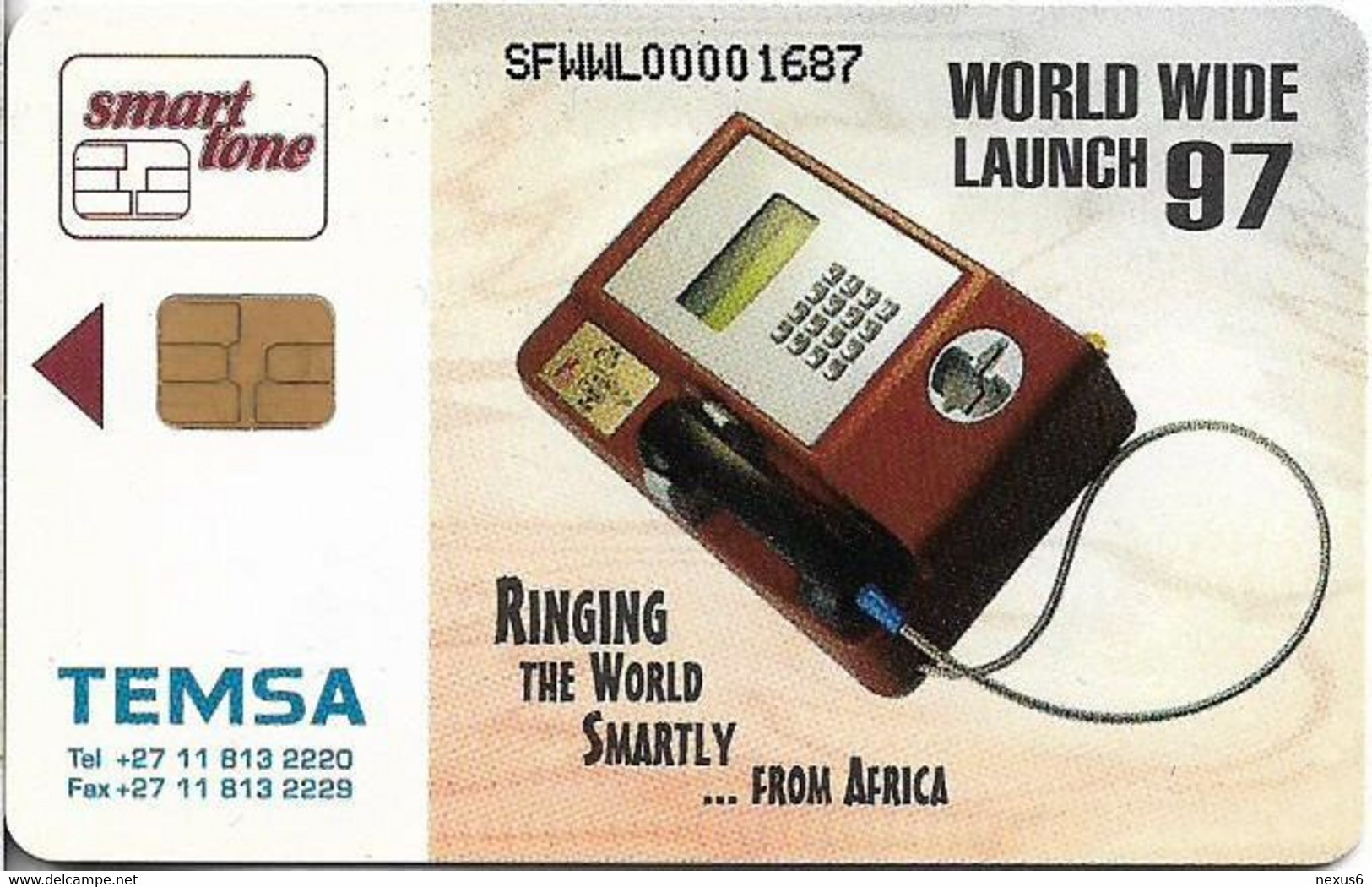 S. Africa / Swaziland - TEMSA, World Wide Launch 97, Cn. SFWWLxxx, Used - Swaziland