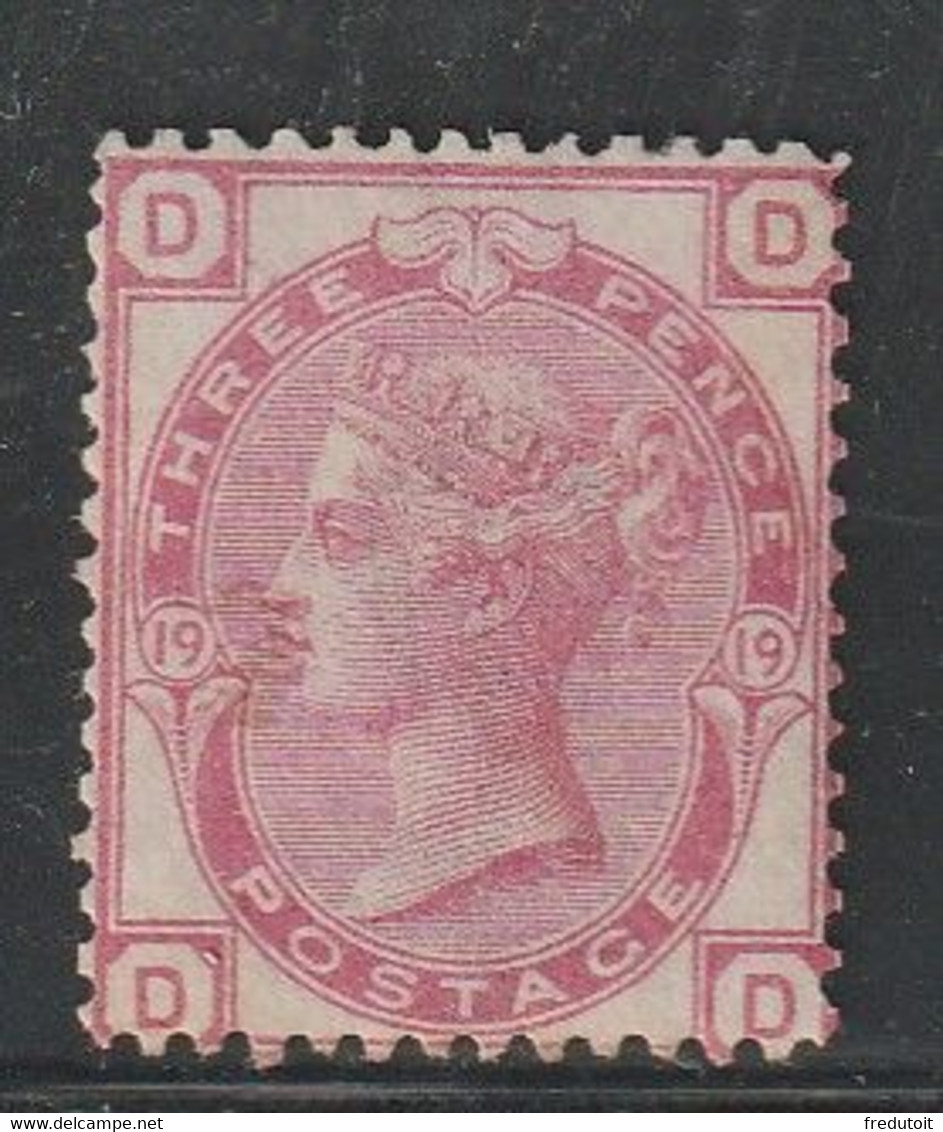 Grande Bretagne - N°51 * (1873) 3d Rose - Ongebruikt