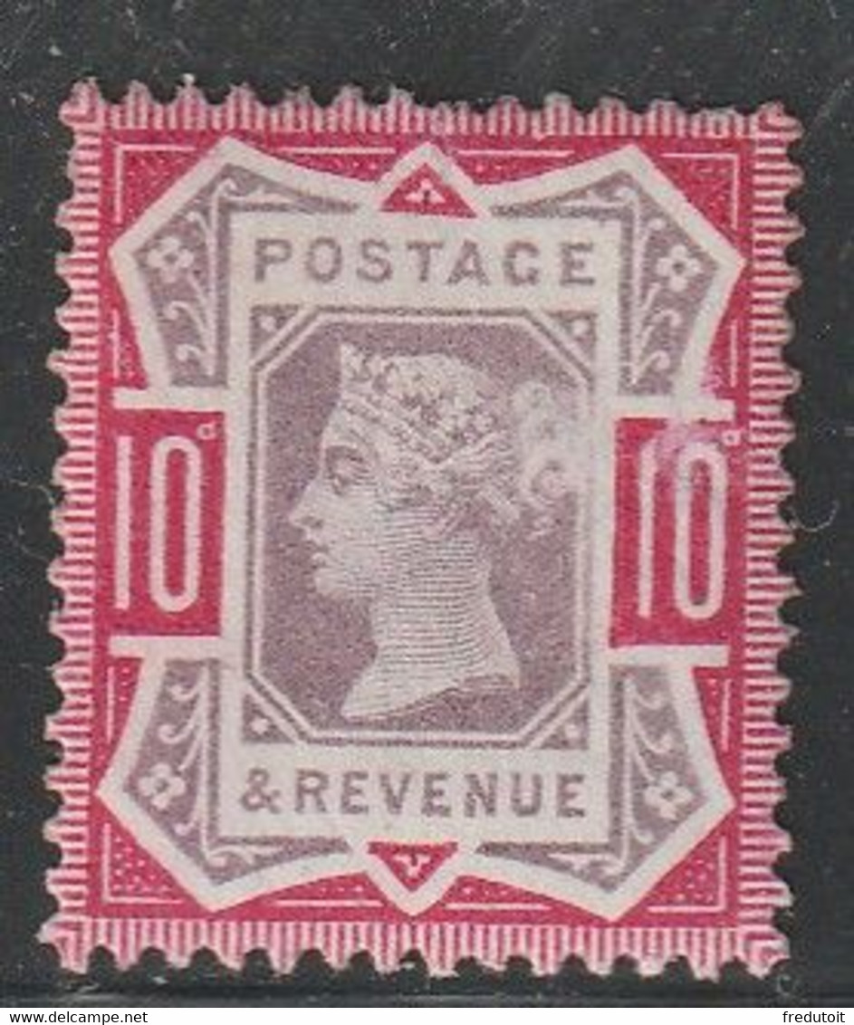 Grande Bretagne - N°102 * (1887-1900) 10d Rouge Carminé Et Violet Brun - Unused Stamps