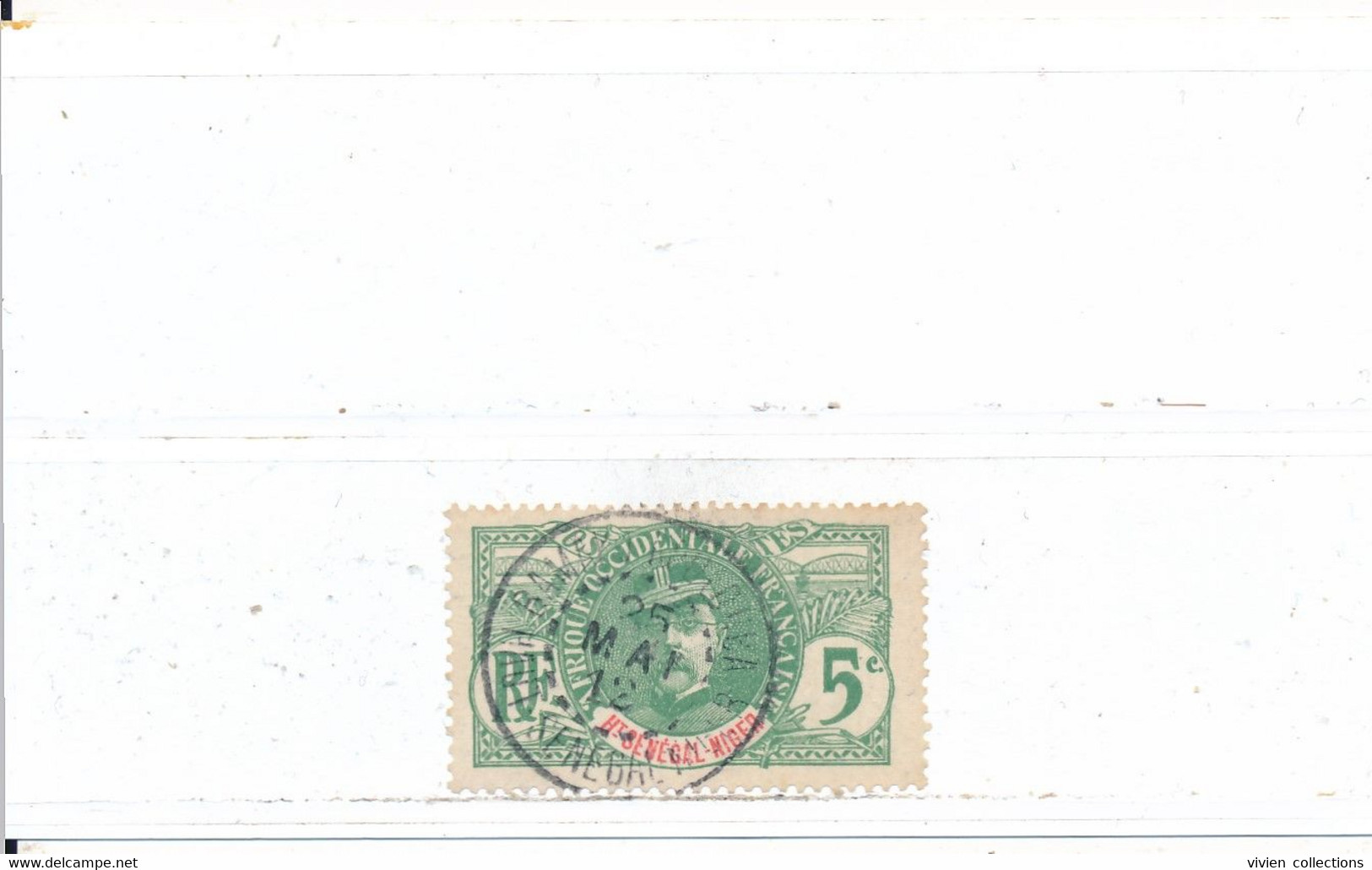 Haut Sénégal Et Niger Colonie Française Timbre De La Série Des Palmiers N° 4 Oblitéré Bamako Koulouba 25 Mai 1912 - Used Stamps