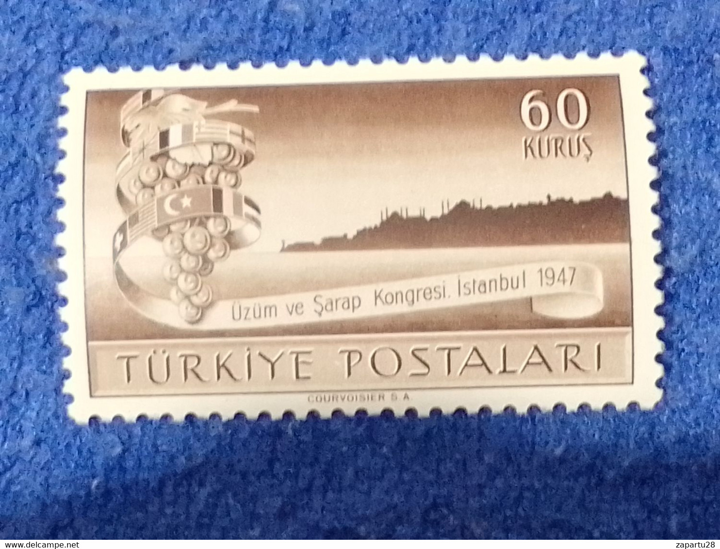 TÜRKEY--1940-50    60K      DAMGASIZ - Unused Stamps