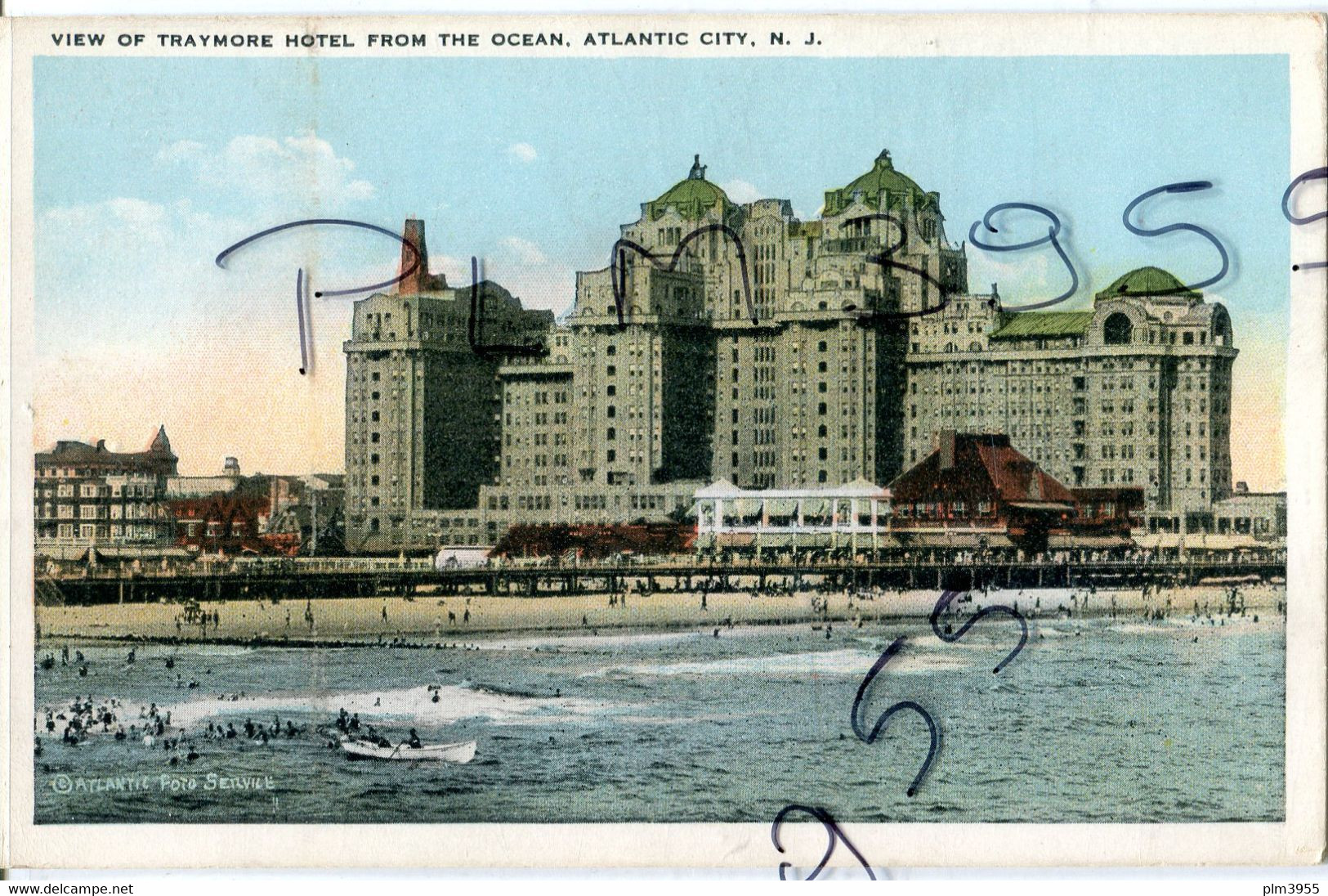 AL   ETATS-UNIS  NEW JERSEY  ATLANTIC CITY  VIEW OF TRAYMORE HOTEL  FROM OCEAN - Atlantic City