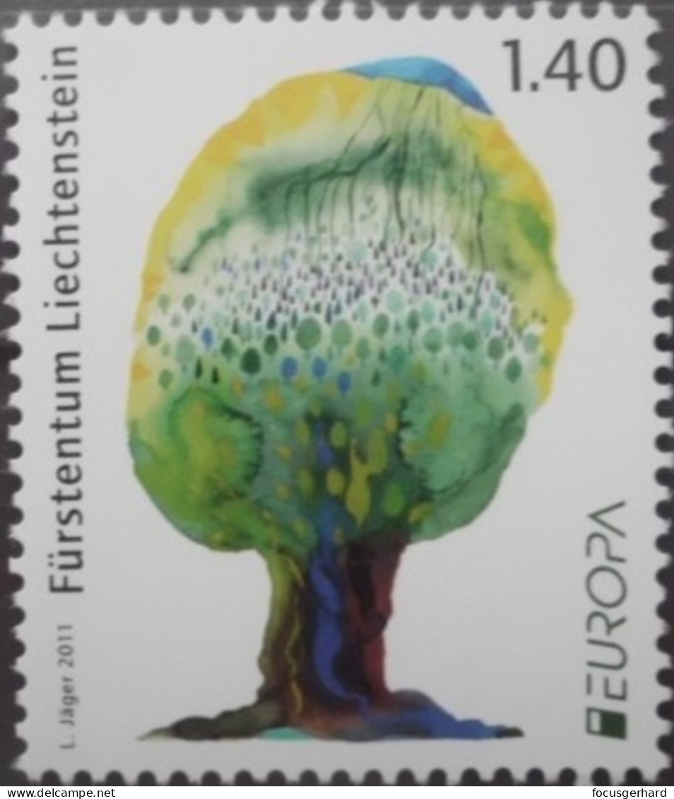 Liechtenstein   Der Wald   Europa   Cept   2011  ** - 2011