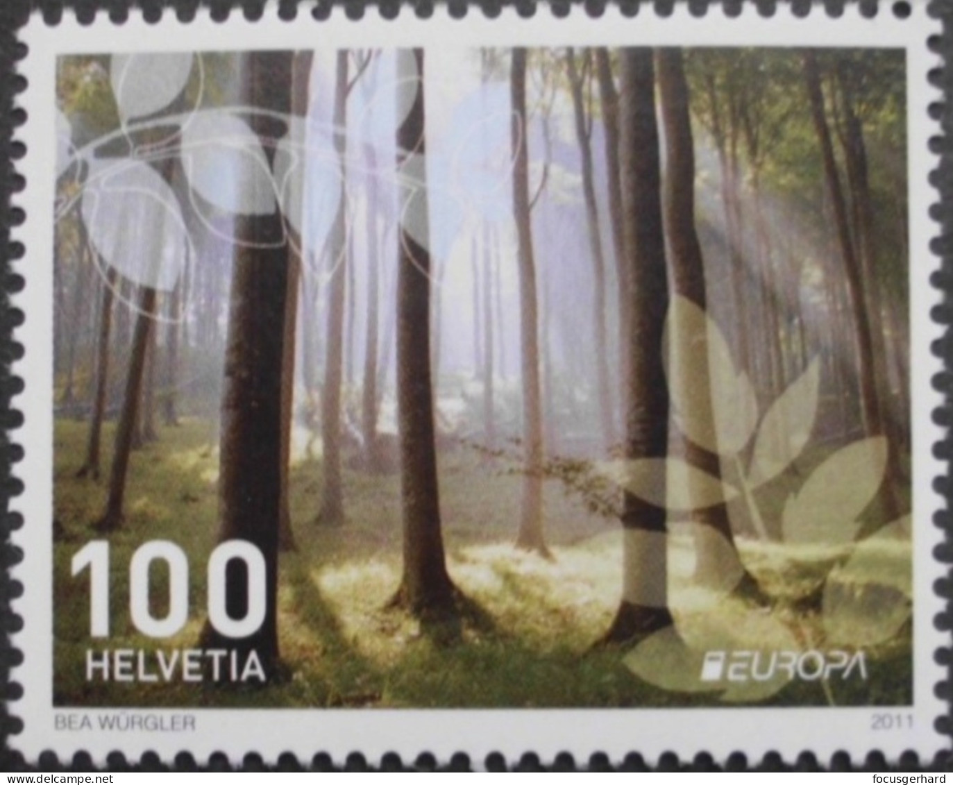 Schweiz   Der Wald   Europa   Cept   2011  ** - 2011