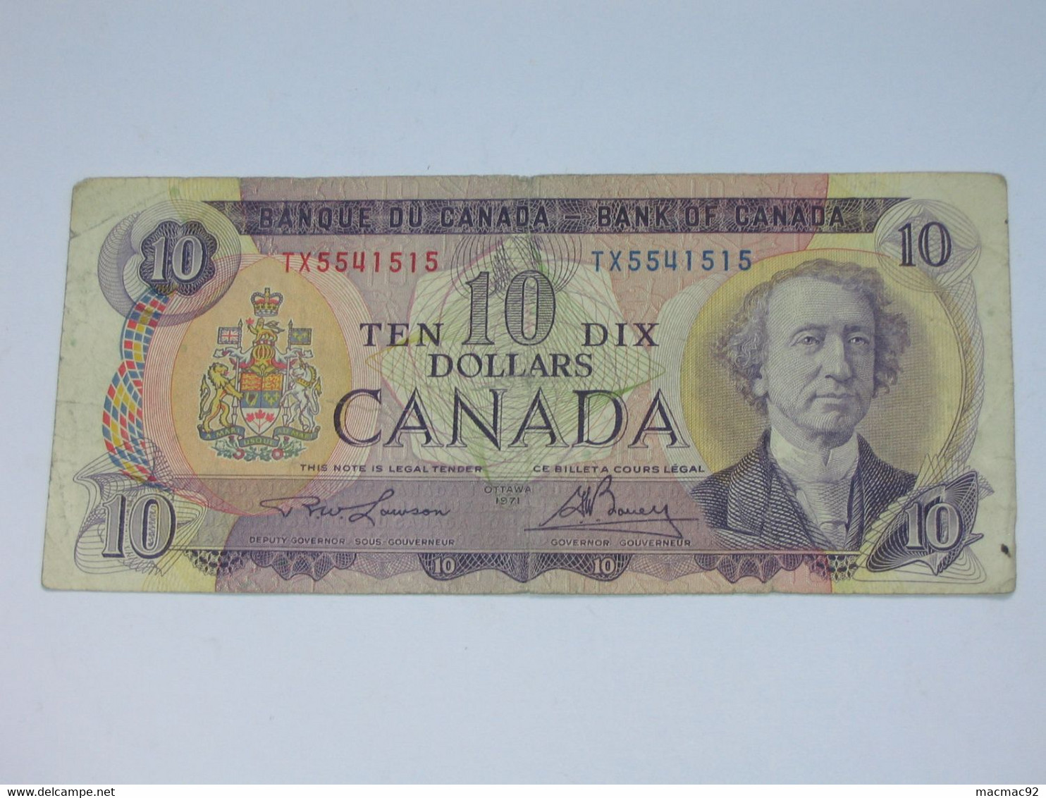 CANADA - 10 Ten Dollars 1971 - Bank Of Canada   **** EN ACHAT IMMEDIAT ***** - Canada