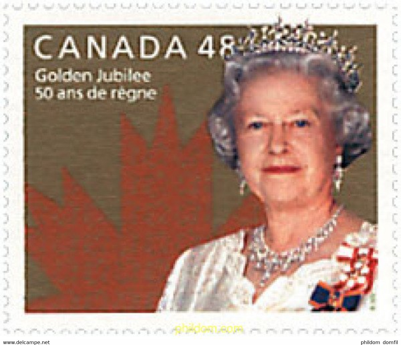 81816 MNH CANADA 2002 50 ANIVERSARIO DEL ACCESO AL TRONO DE ISABEL II - Horlogerie