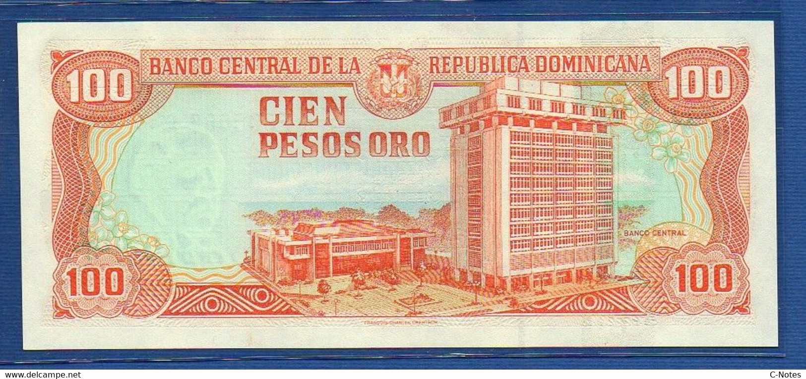 DOMINICAN REPUBLIC - P.156b – 100 Pesos Oro 1998 UNC, Serie E 000066 J, Low Serial Number - Dominicaine