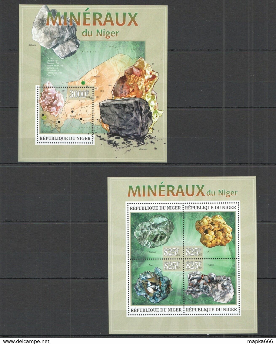 ST2794 2013 NIGER NATURE GEOLOGY MINERALS MINERAUX NIGER KB+BL MNH - Minerals