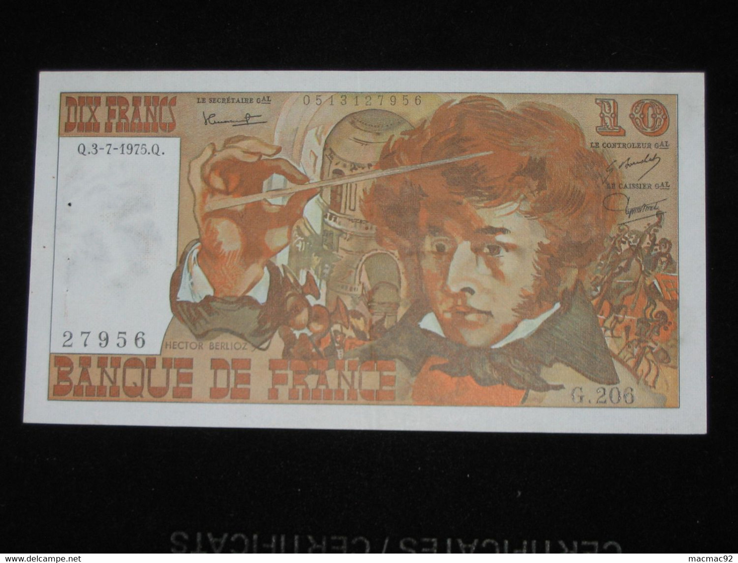 10 Francs - BERLIOZ - 3-7-1975  **** EN ACHAT IMMEDIAT **** - 10 F 1972-1978 ''Berlioz''